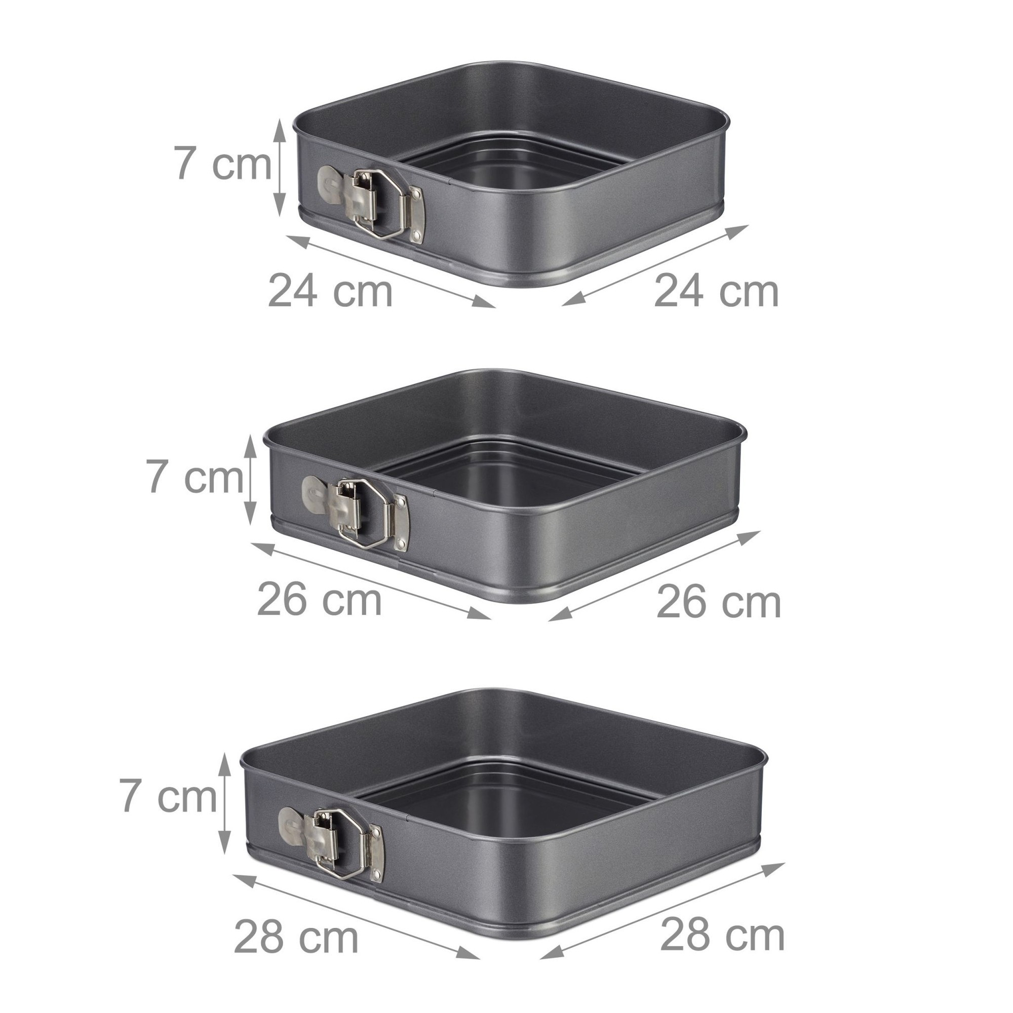 Conjunto de formas quadradas de 3