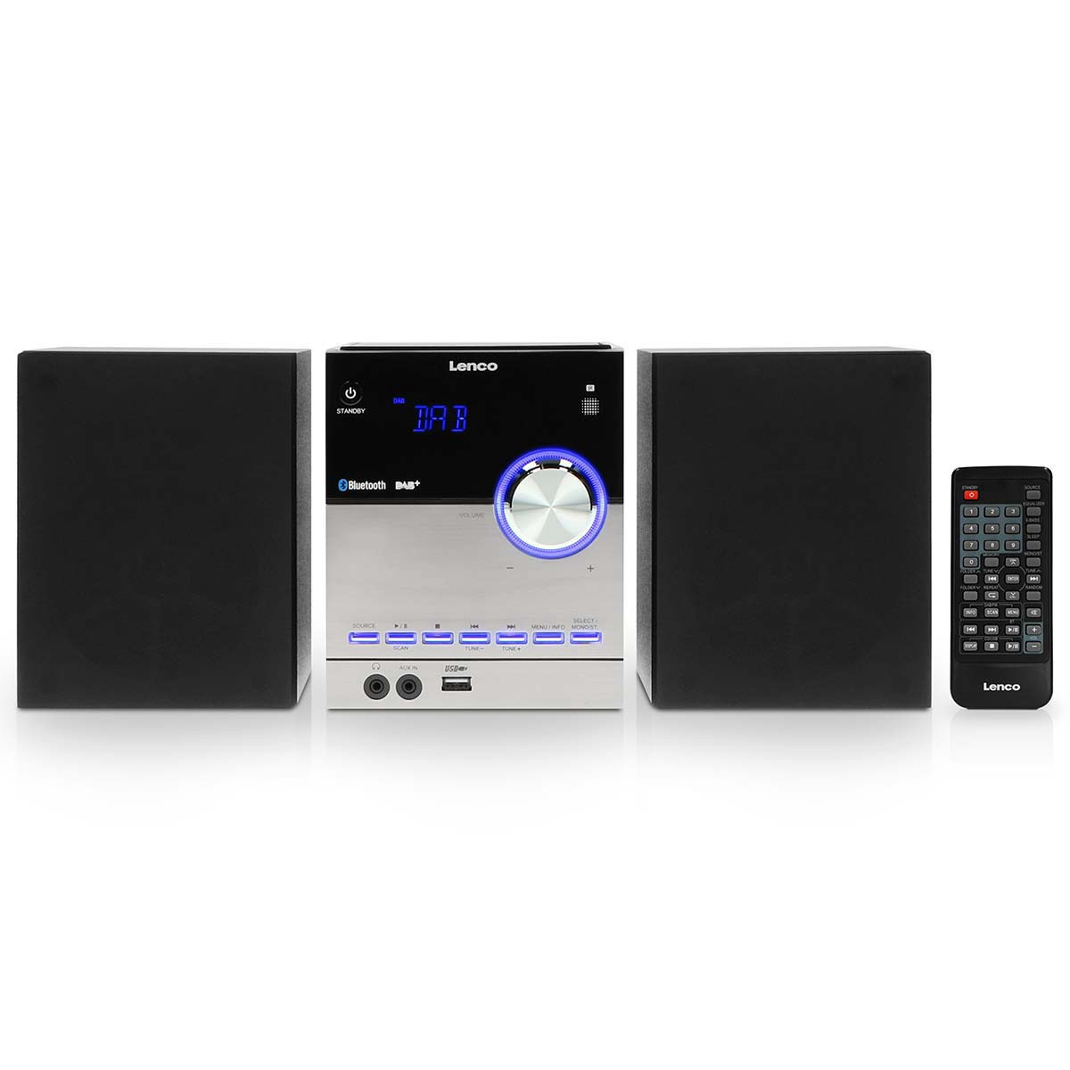 DAB+/FM/CD/Bluetooth/USB Stereo System – Black