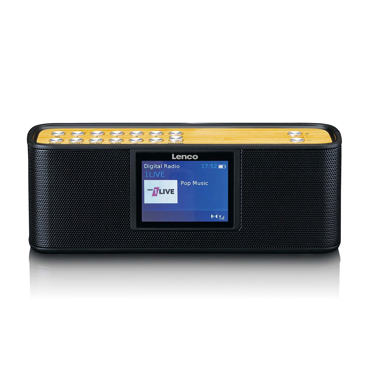 Radio portatile DAB+ con Bluetooth, display da 2,4", nera