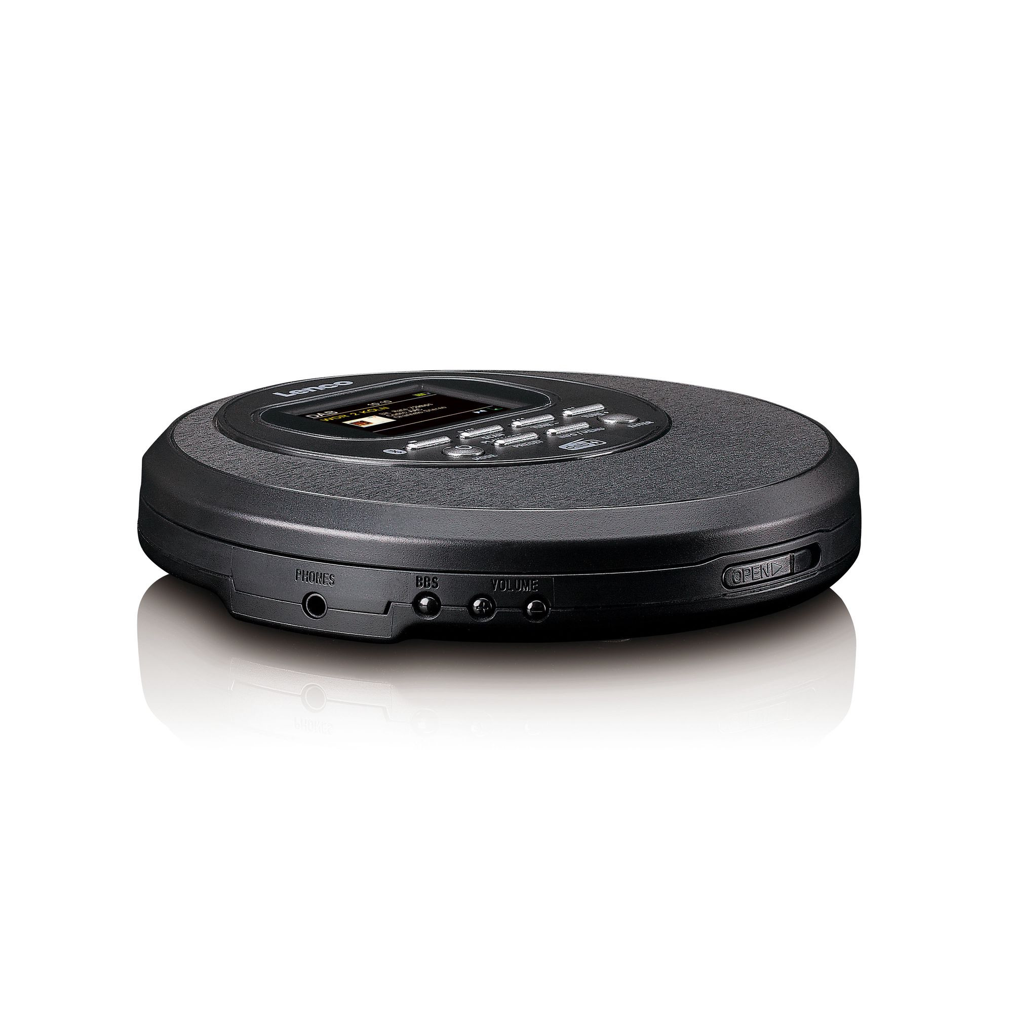 Portable Discman with DAB+, Bluetooth, TFT Screen, Black