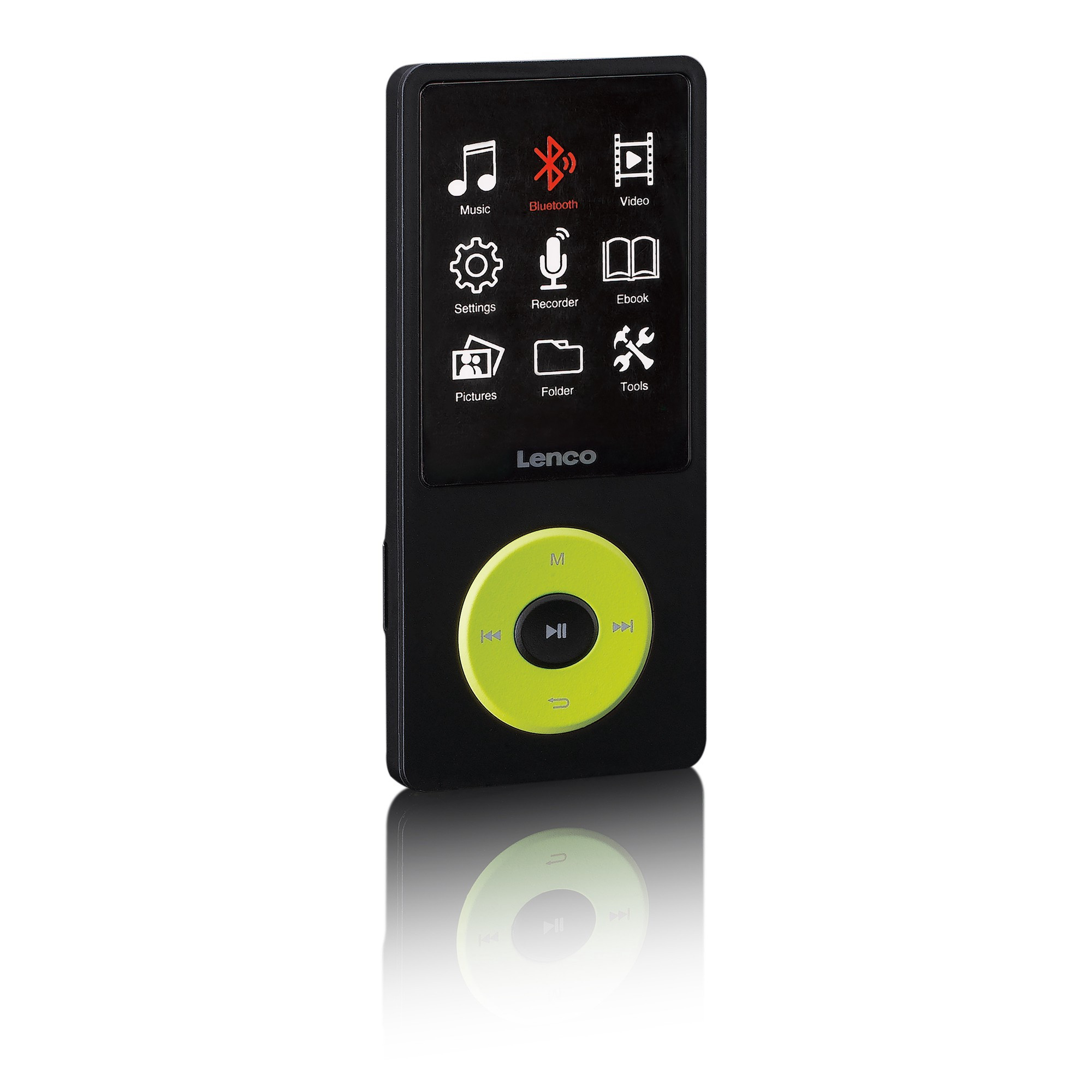 MP3/MP4 Player with Bluetooth, 8GB Memory, Green
