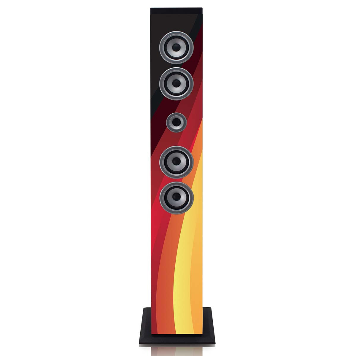Caixa de som torre Bluetooth com FM, entradas USB, SD e AUX.