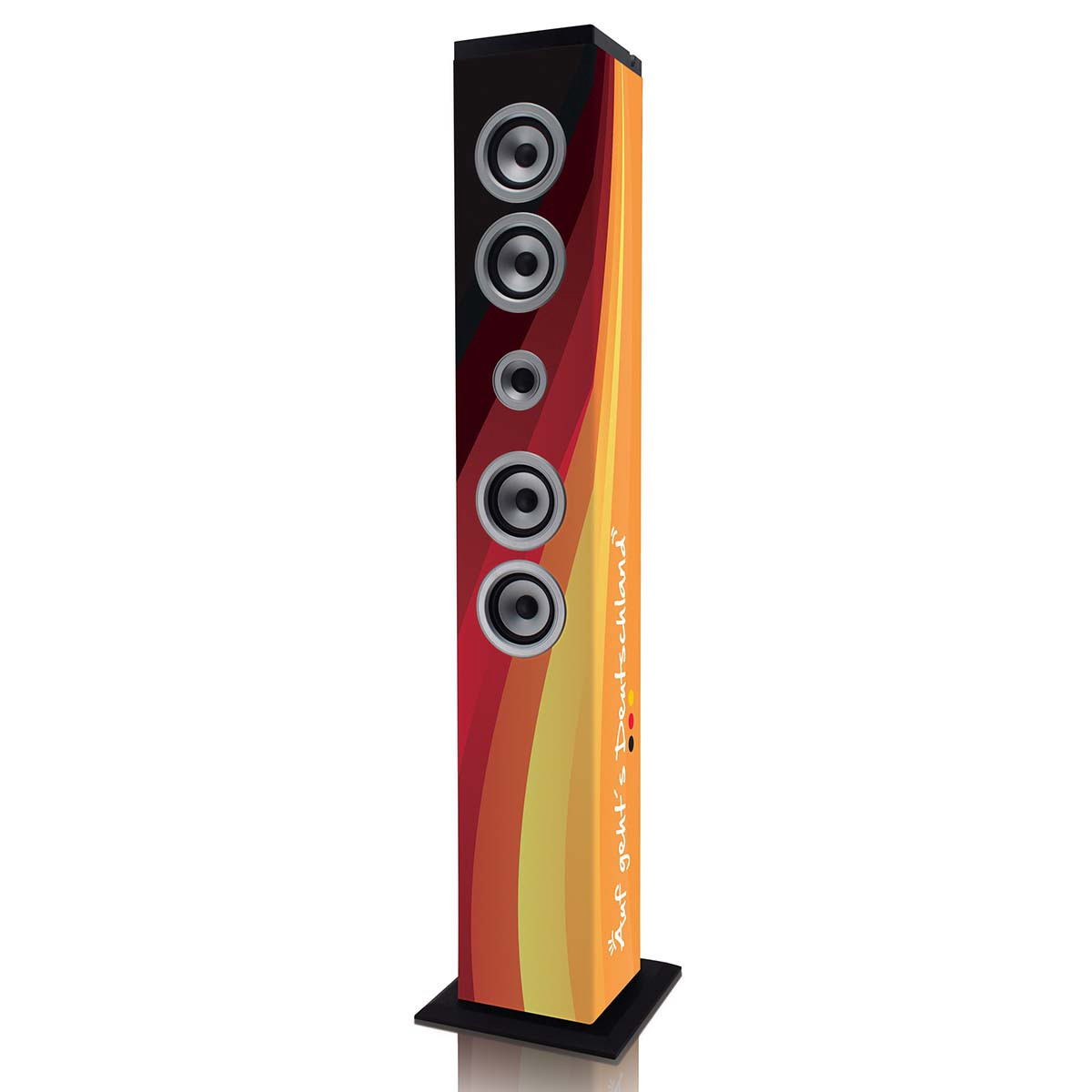 Caixa de som torre Bluetooth com FM, entradas USB, SD e AUX.