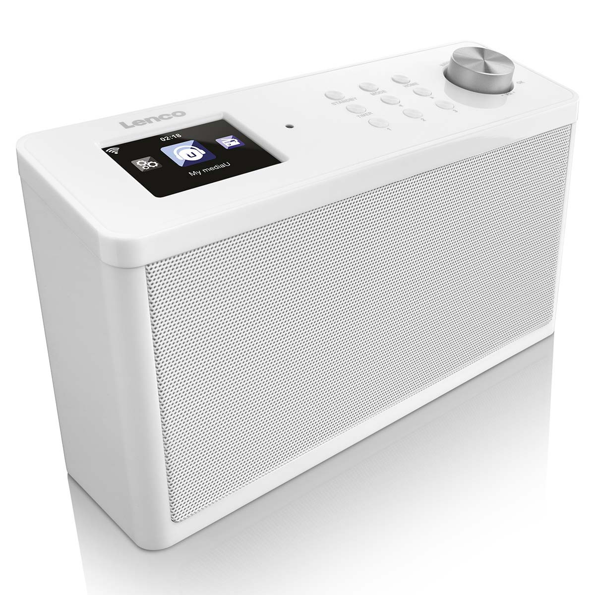 Internet Kitchen Radio with FM, Timer, White
