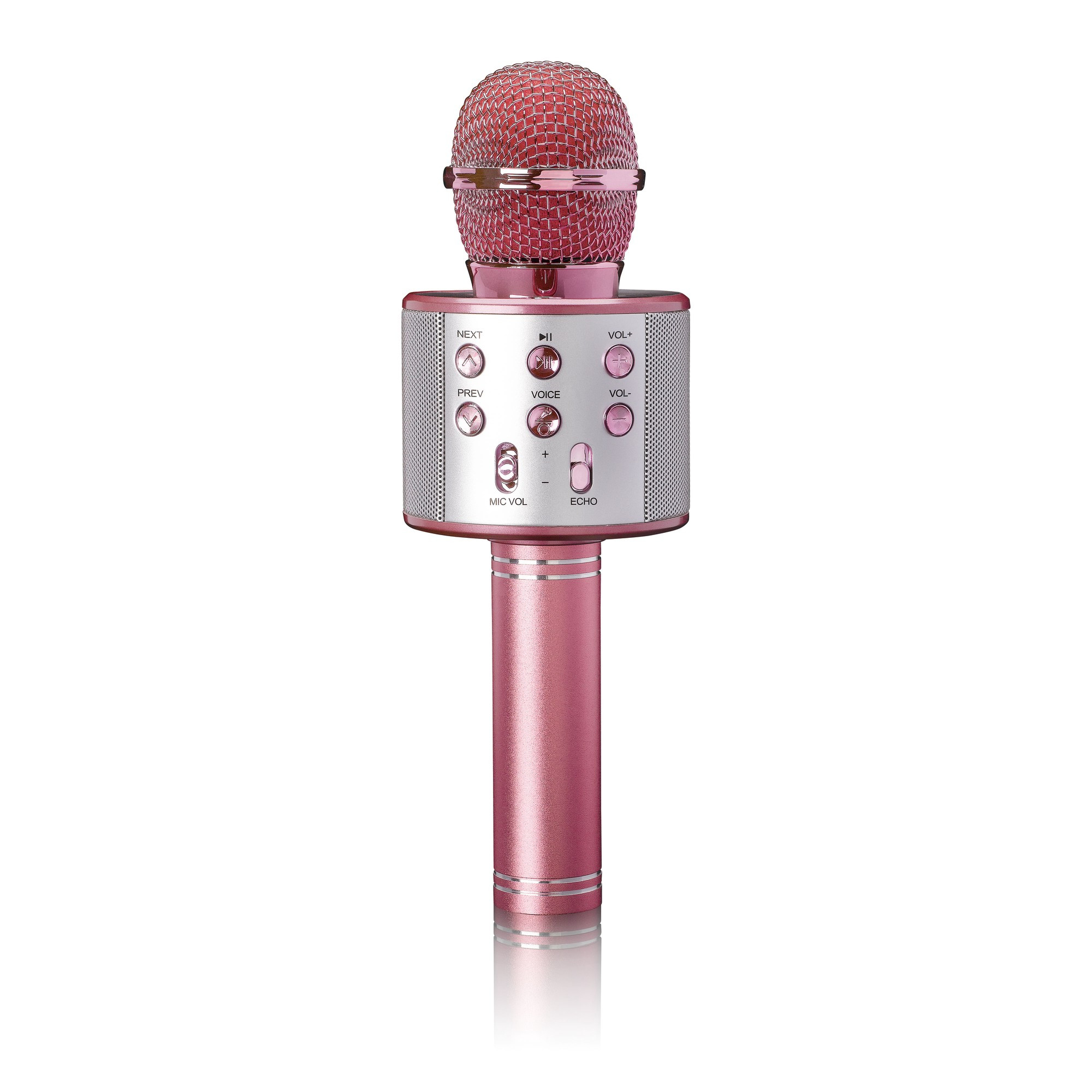 Karaoke-microfoon met Bluetooth, USB en Micro SD-speler.