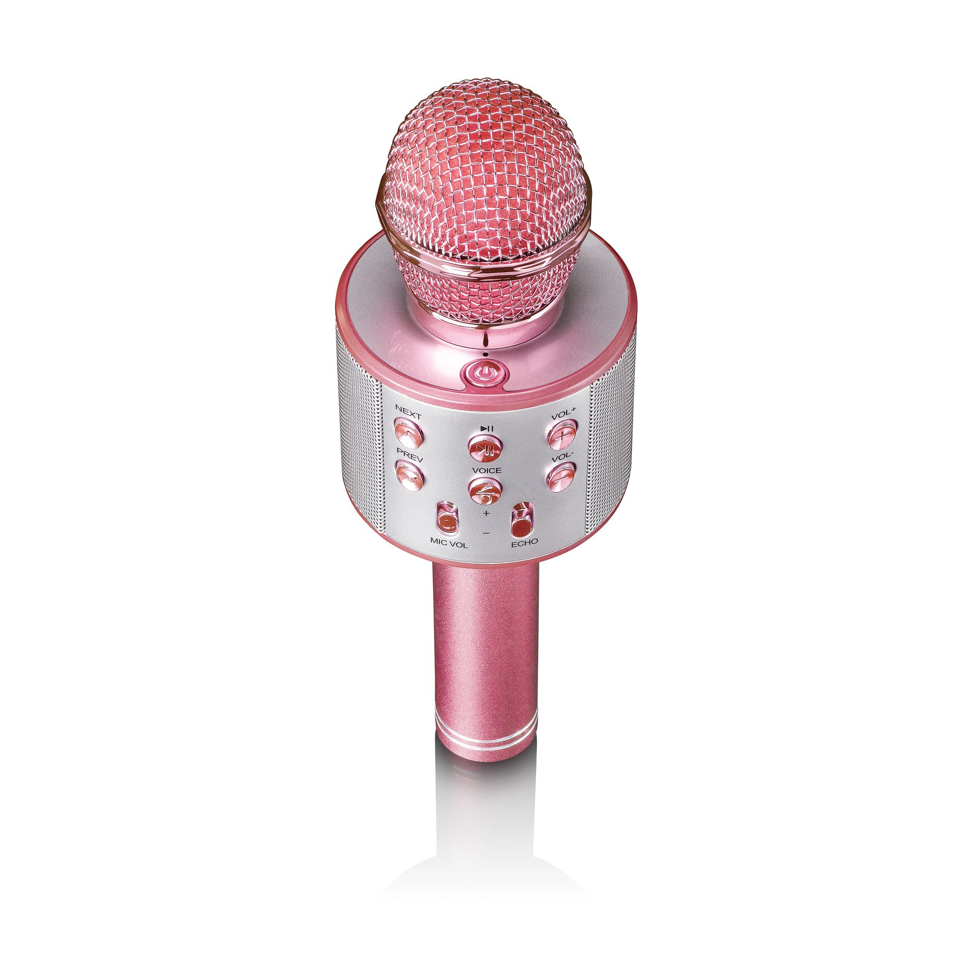 Karaoke-microfoon met Bluetooth, USB en Micro SD-speler.