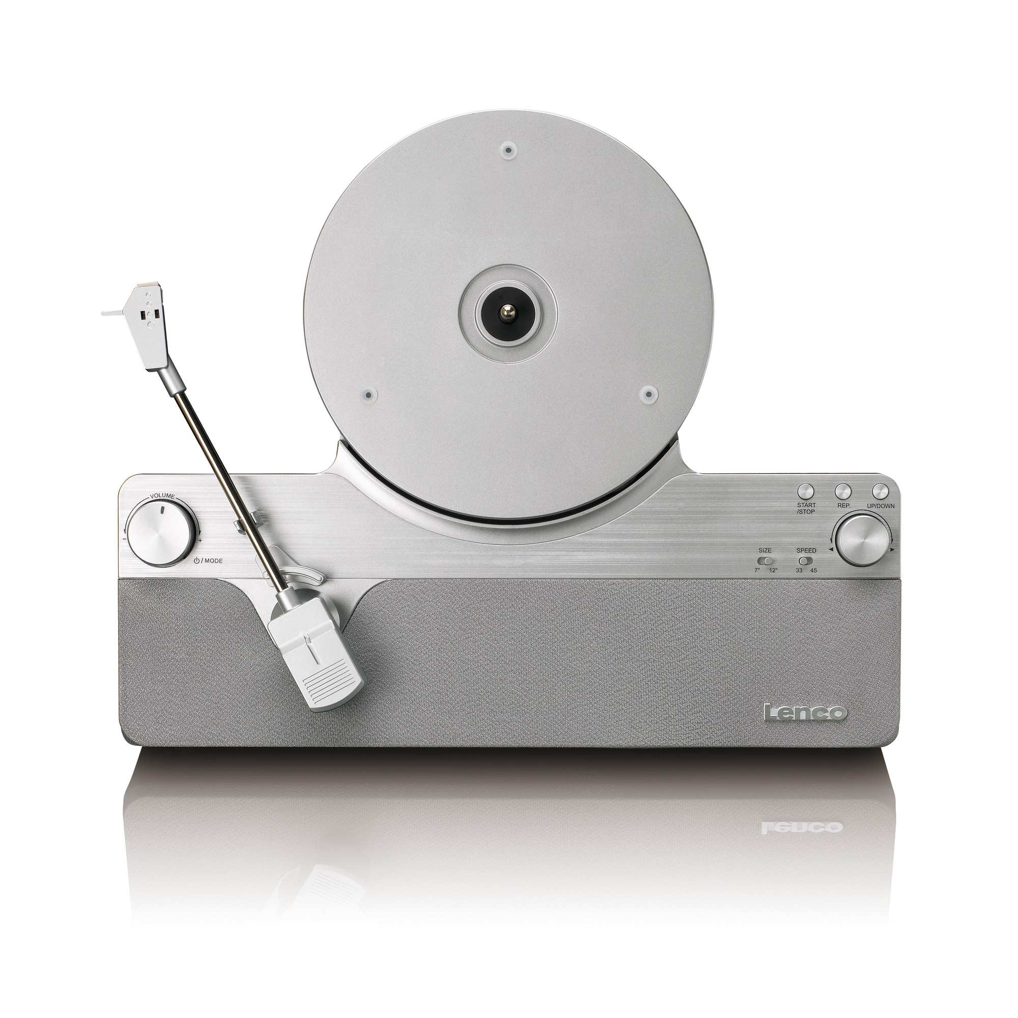 Toca-discos vertical com Bluetooth e alto-falantes
