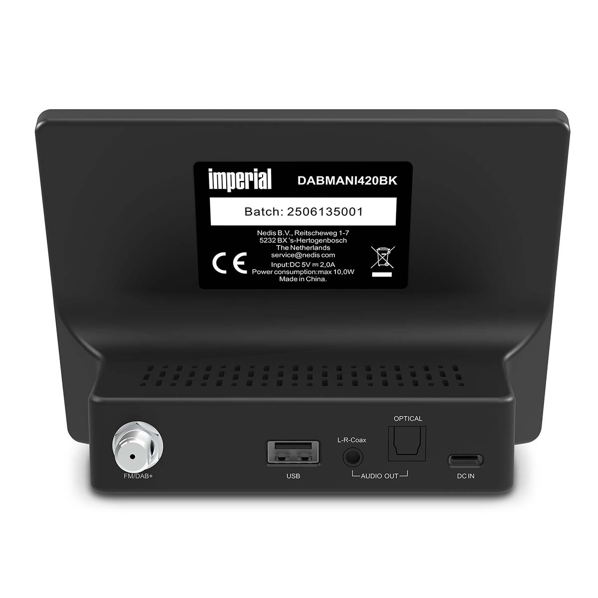 Radio hybride compacte avec Bluetooth, DAB+, FM et Internet