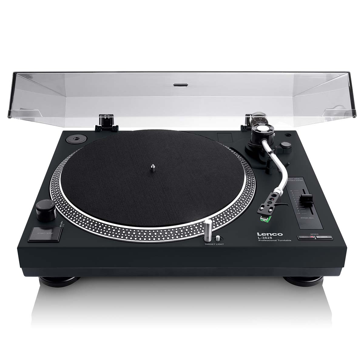 Direct Drive Turntable with USB, Black, PC Encoding