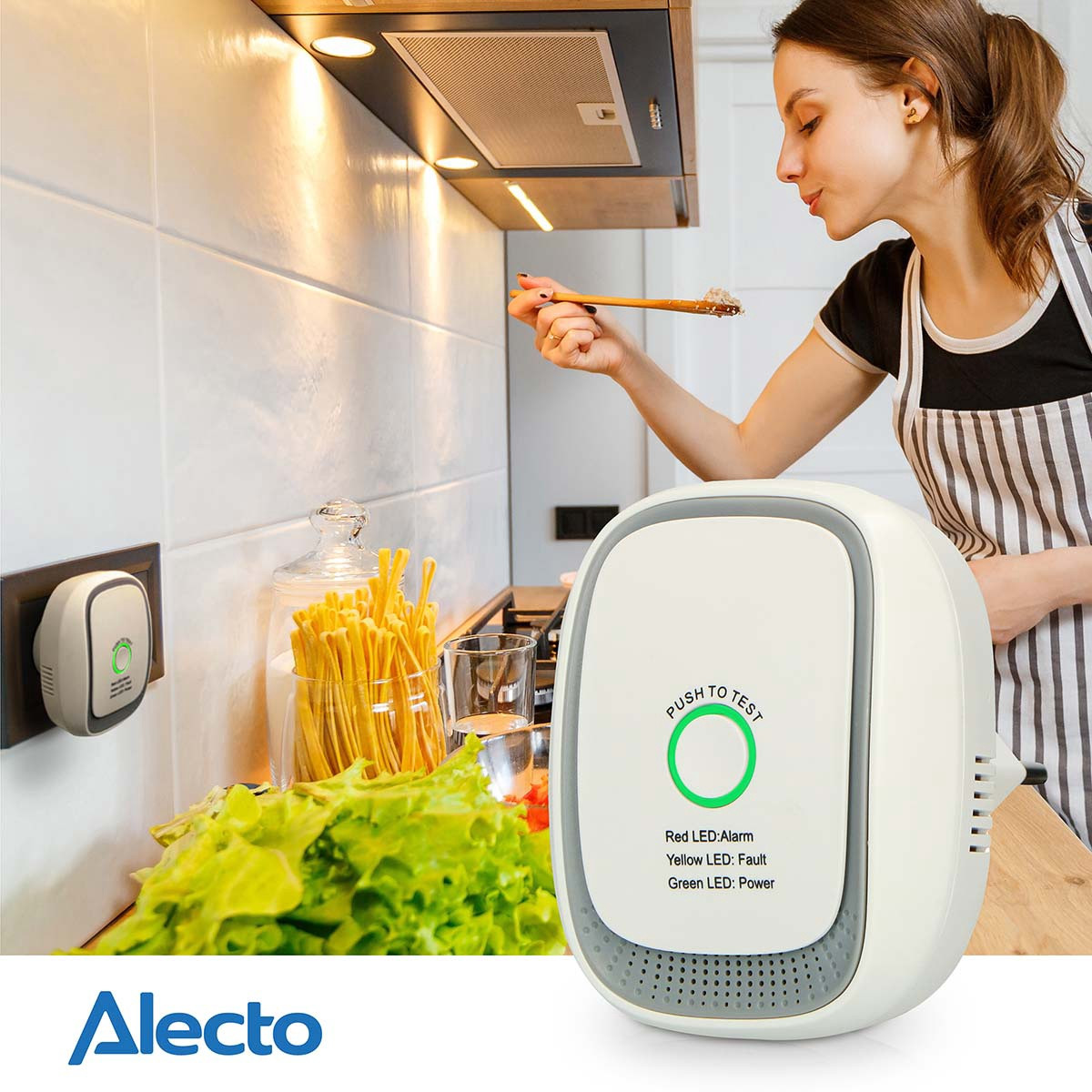 Detector de gás metano com alarme visual e sonoro