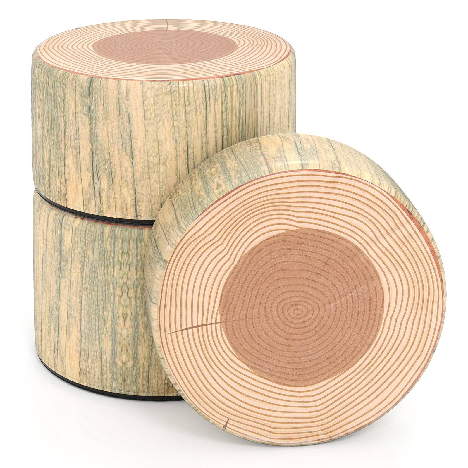 Kinder-Baumstumpf-Hocker-Set, 3-teilig, Grün