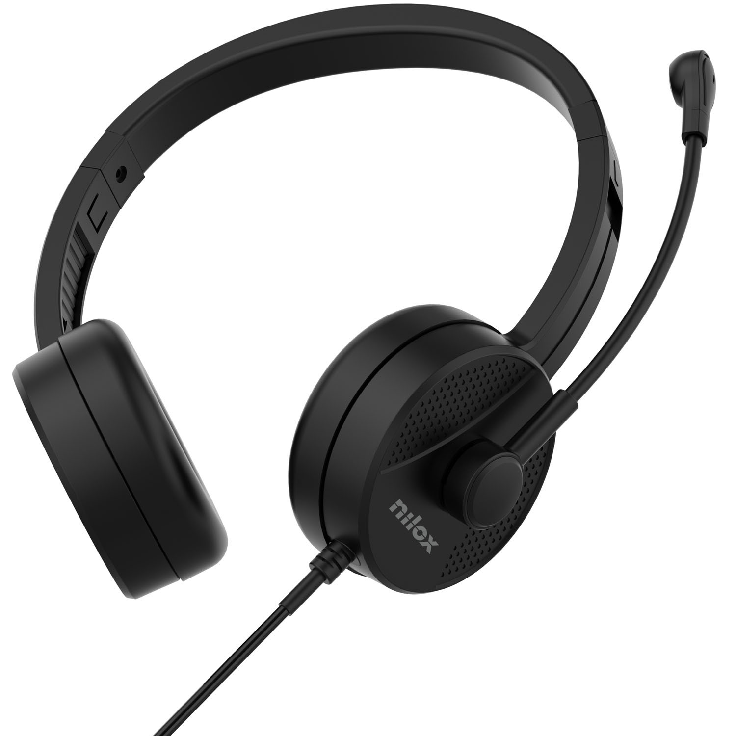 Cuffie USB-A con microfono, sovraurali, nere
