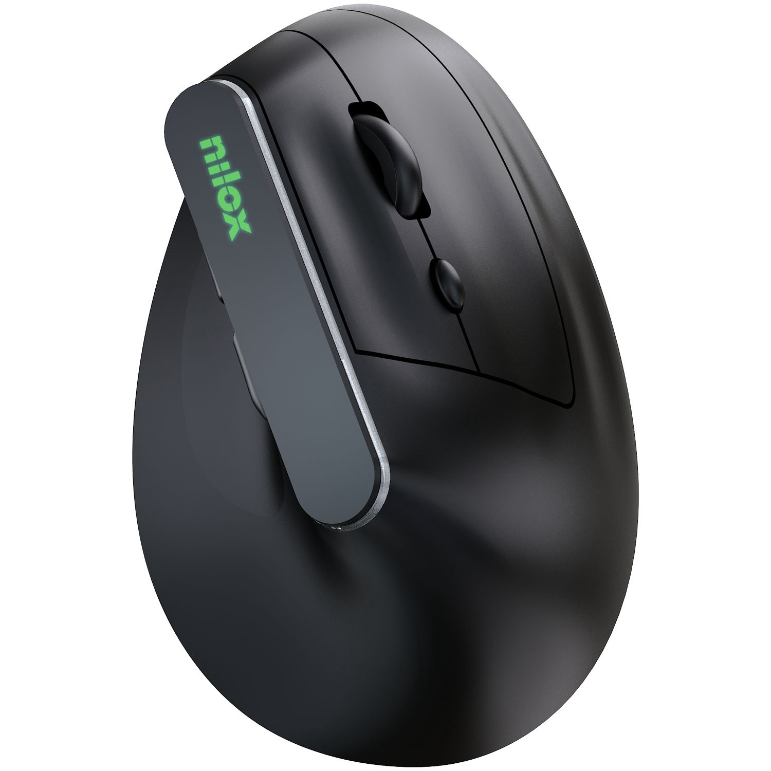 Mouse verticale ergonomico wireless, 1600 DPI, Bluetooth e RF
