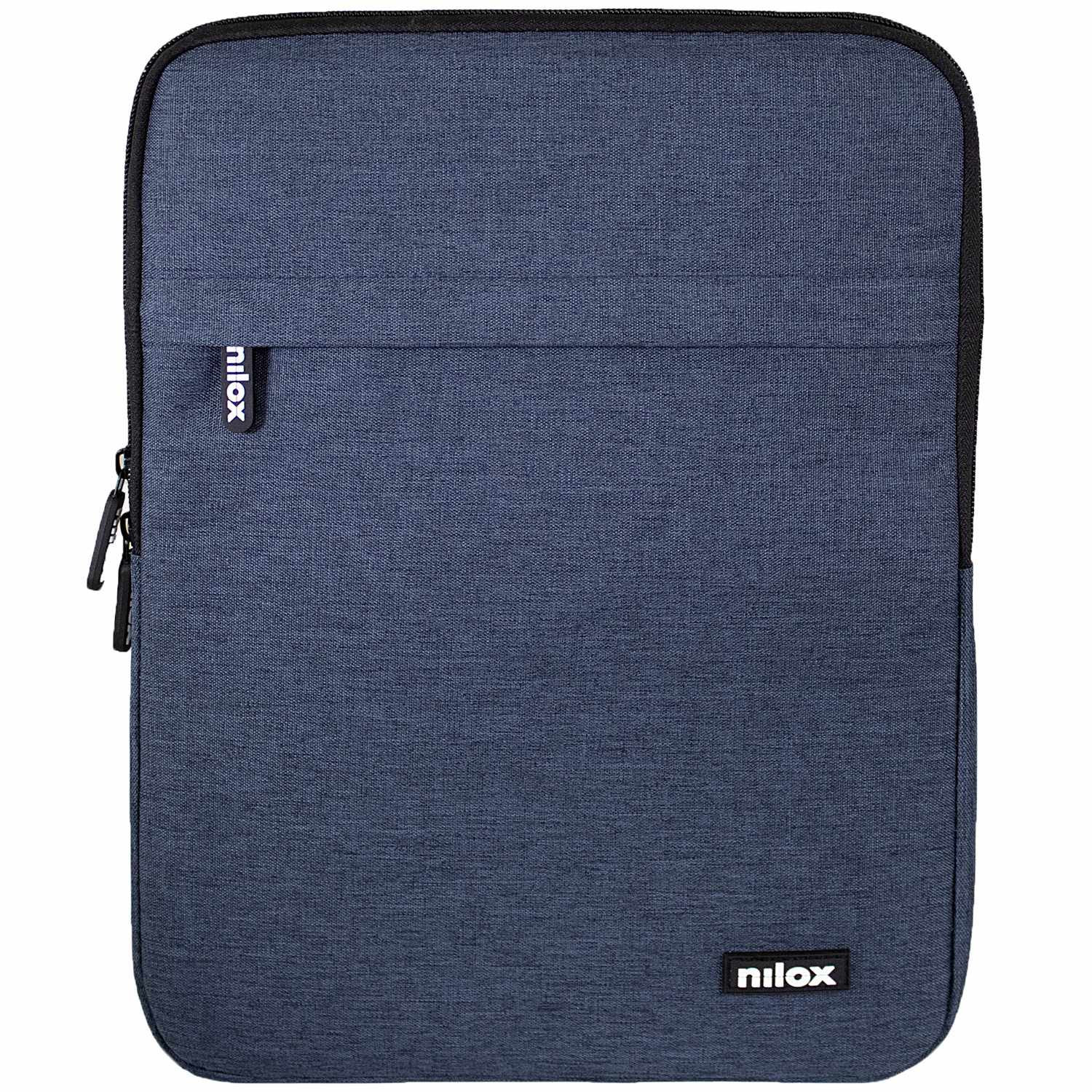 Capa para laptop de 13,3" azul, acolchoada e resistente a impactos.