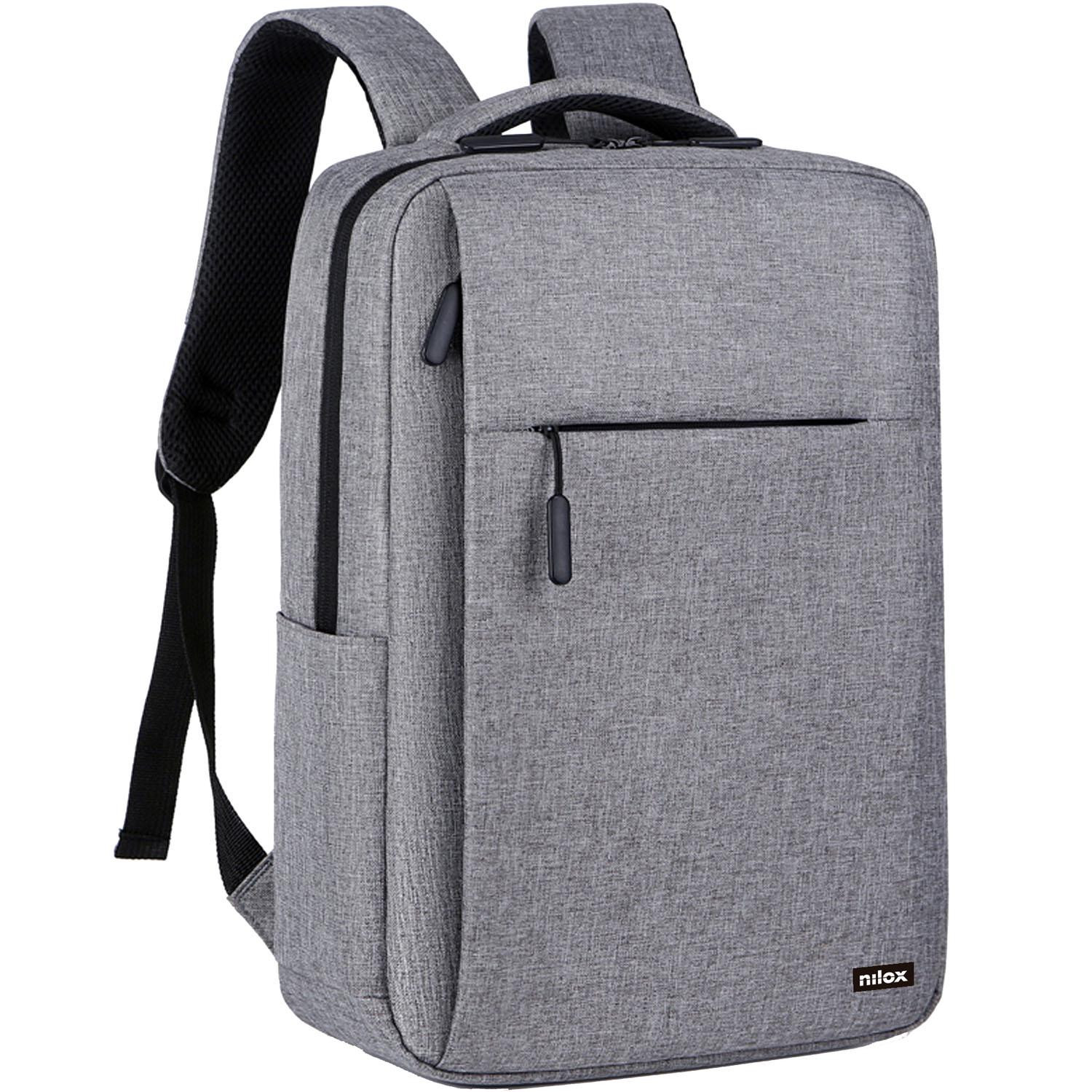 Batoh na notebook 15,6" sivý, vodeodolný, polyester