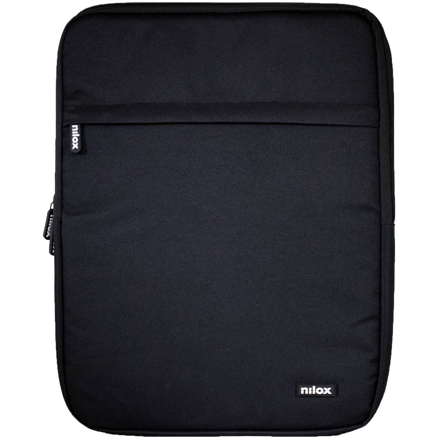 Capa para laptop de 15,6", preta, acolchoada e resistente a impactos.