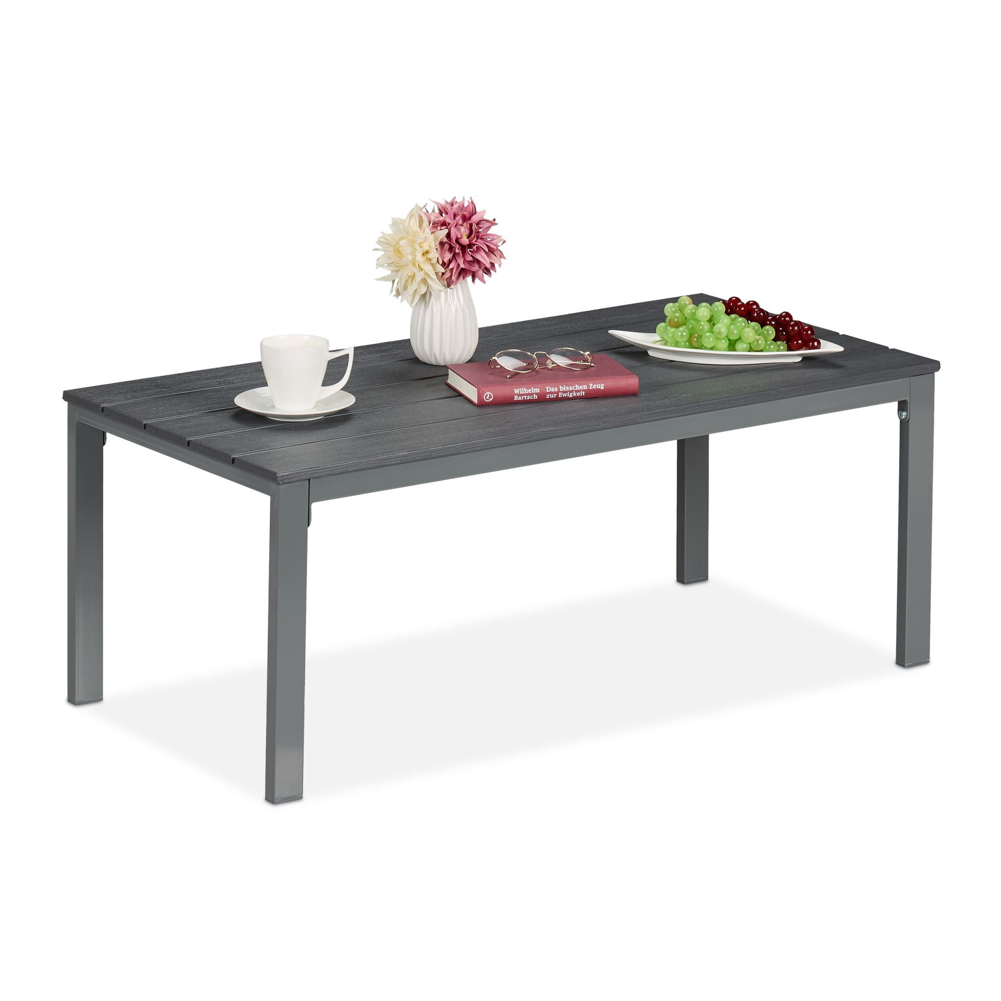 Mesa retangular para exterior – Plástico resistente às intempéries ...