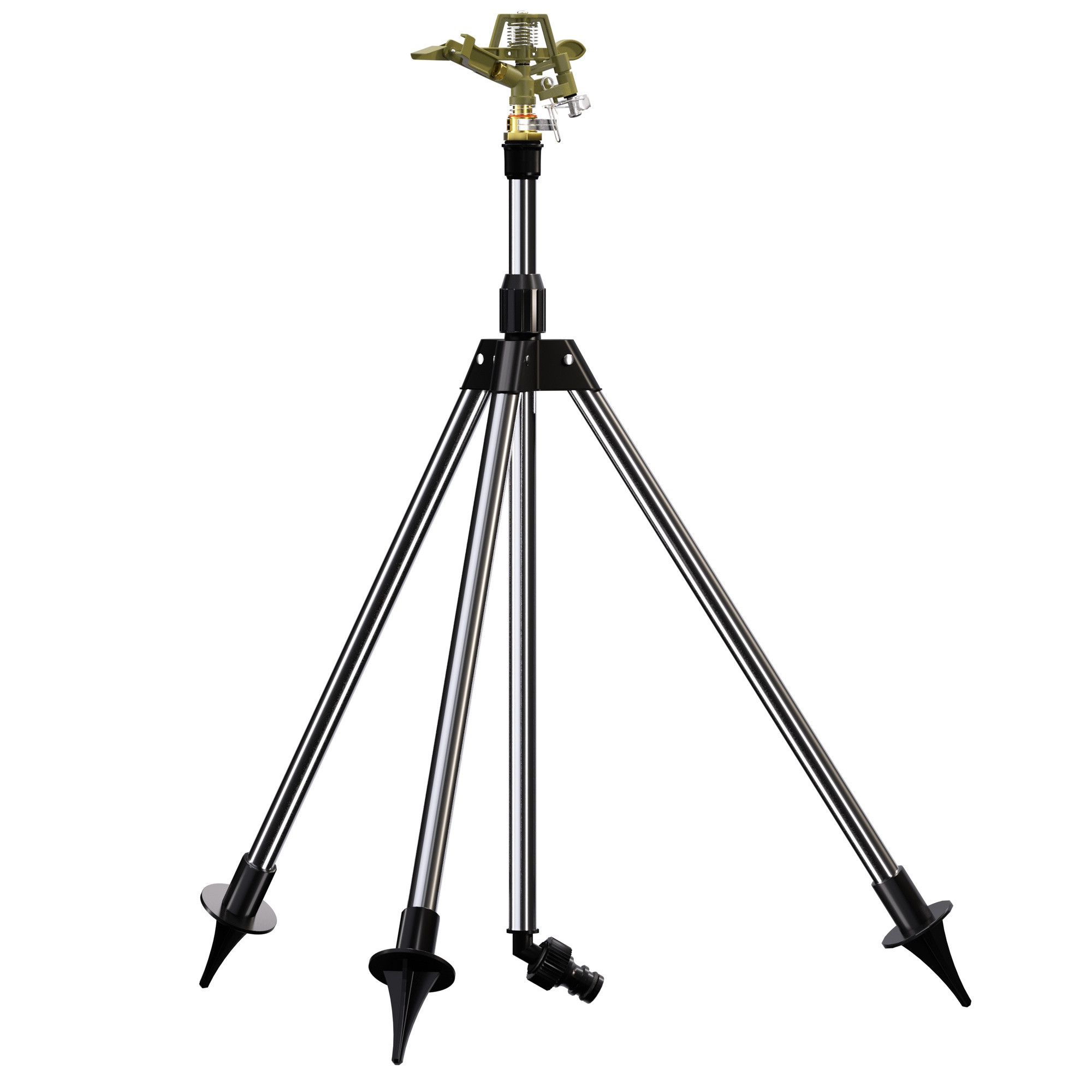 Lawn Sprinkler with Adjustable Tripod, 24m Range
