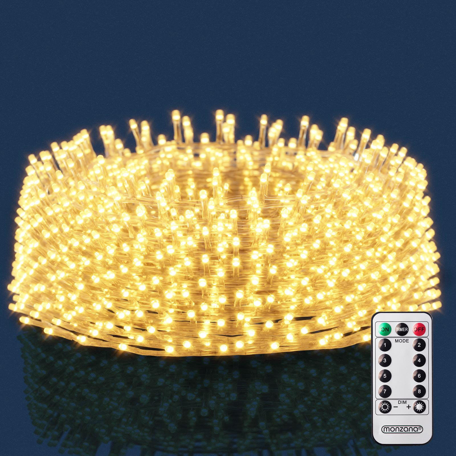 LED String Lights, Warm White, 10m, Remote Control