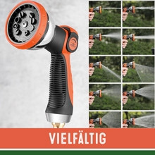 Garden Hose 30m, Flexible, 10-Function Spray Head