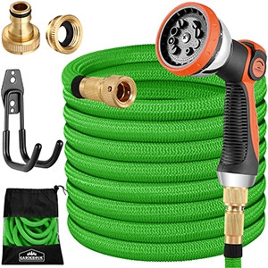 Garden Hose 30m, Flexible, 10-Function Spray Head