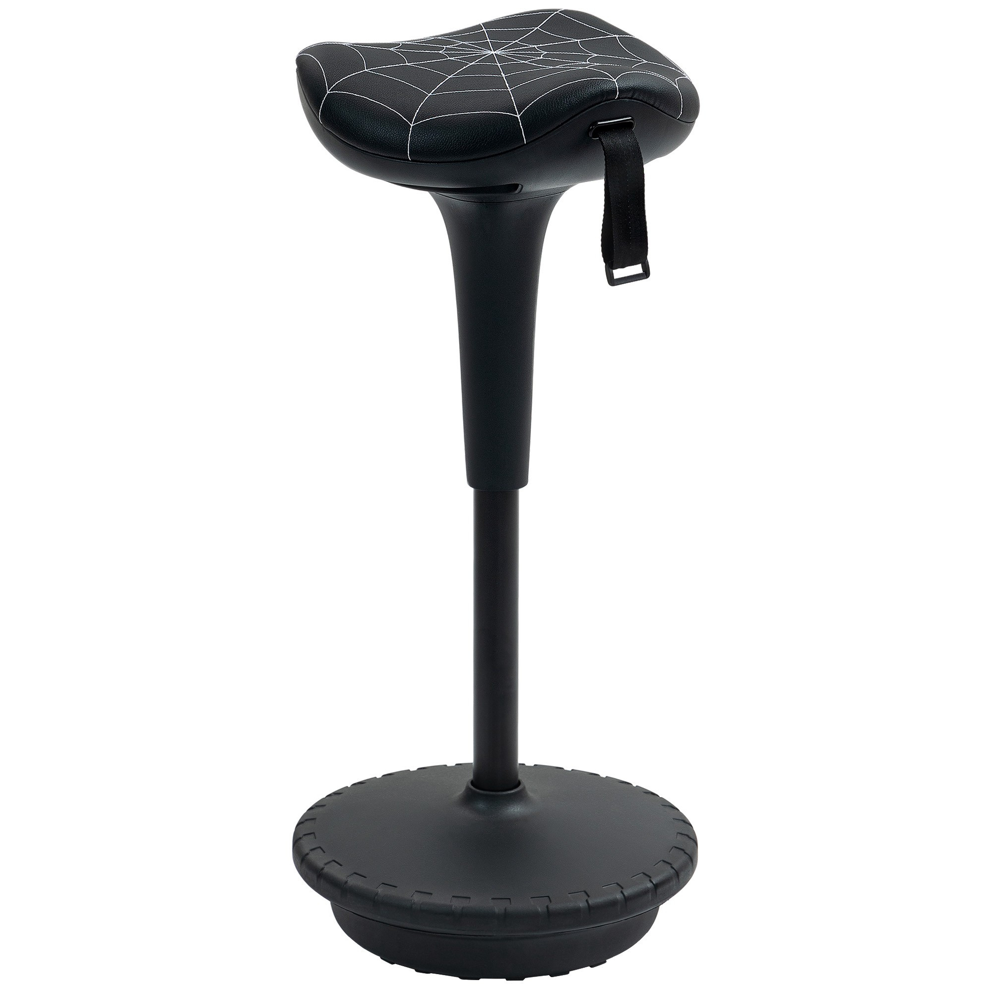 Ergonomic Standing Stool with Adjustable Height, Black