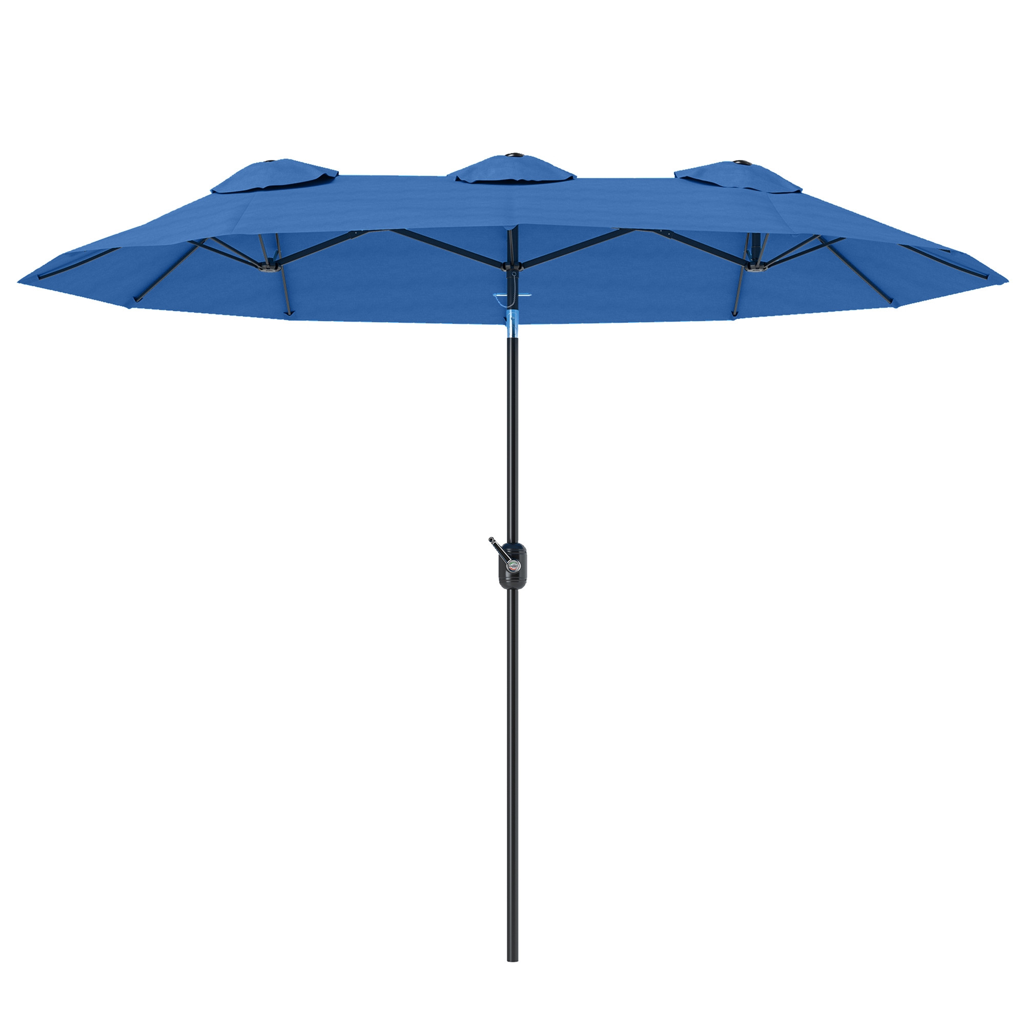 Large Double Patio Umbrella, Adjustable Tilt, Polyester