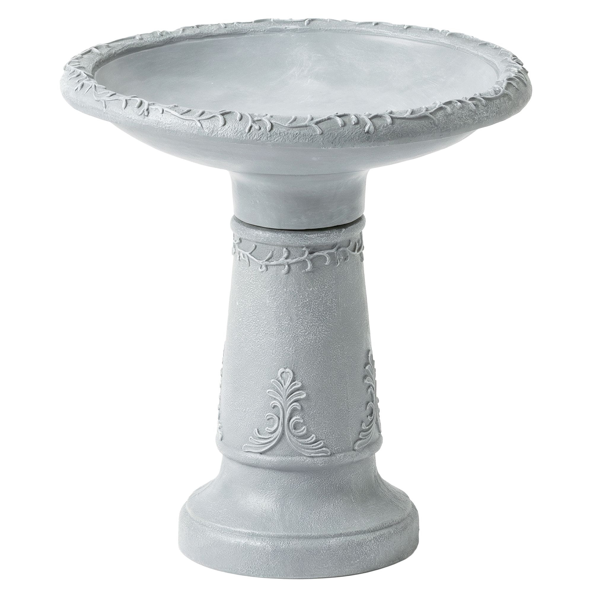Vogelbad, hars, steenlook, diameter 48 cm
