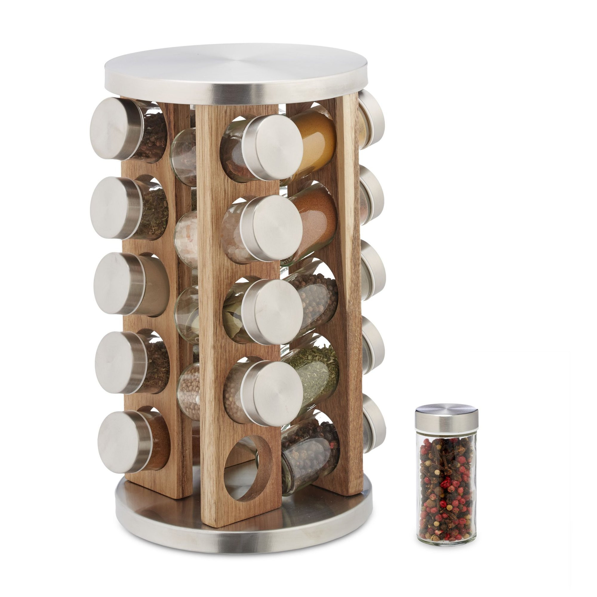 Spice carousel with 20 jars