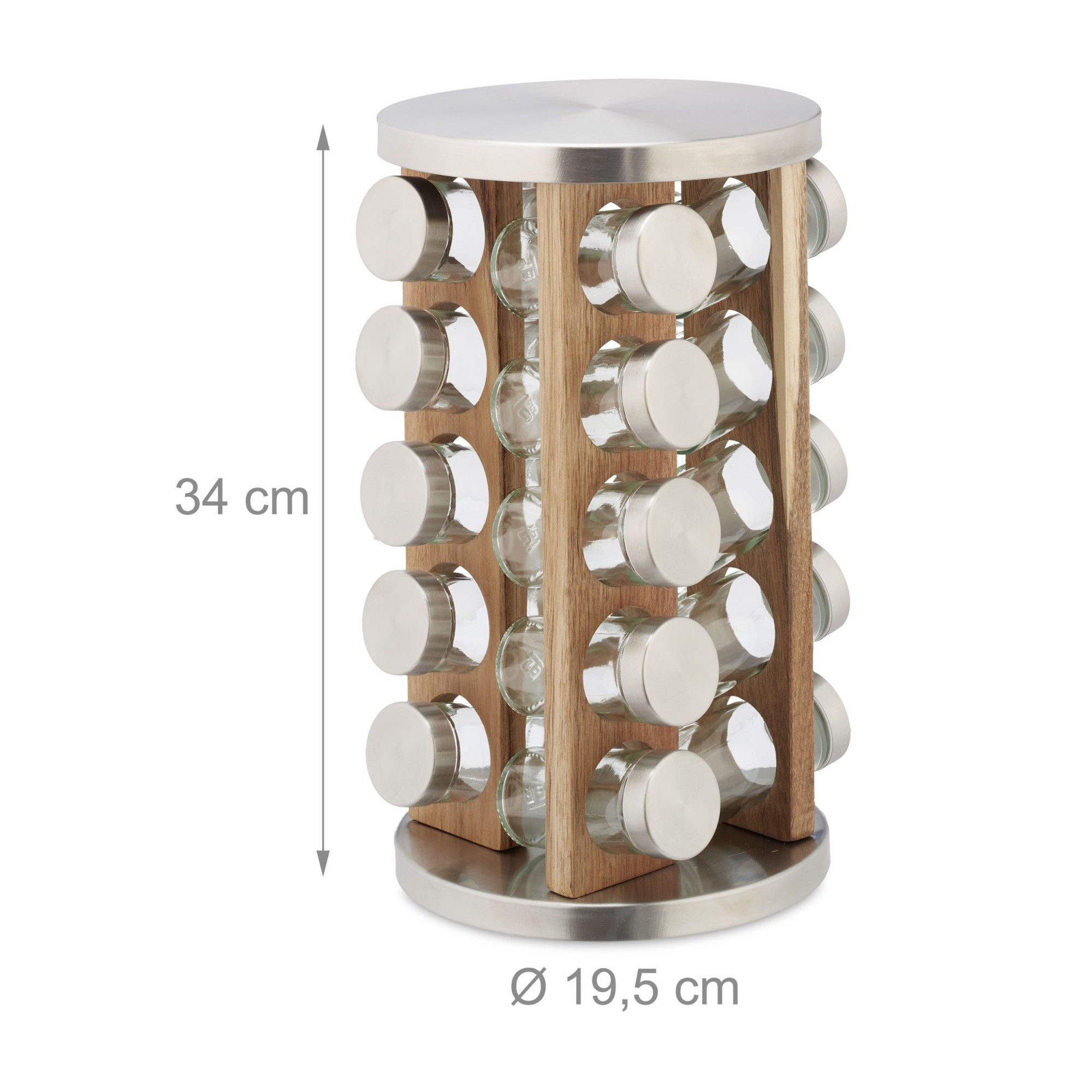 Gewürzkarussell mit 20 Gläsern
