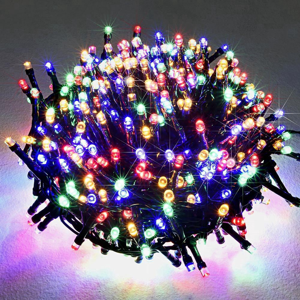 Christmas String Lights, 60m, 600 Multicolor LEDs, IP44
