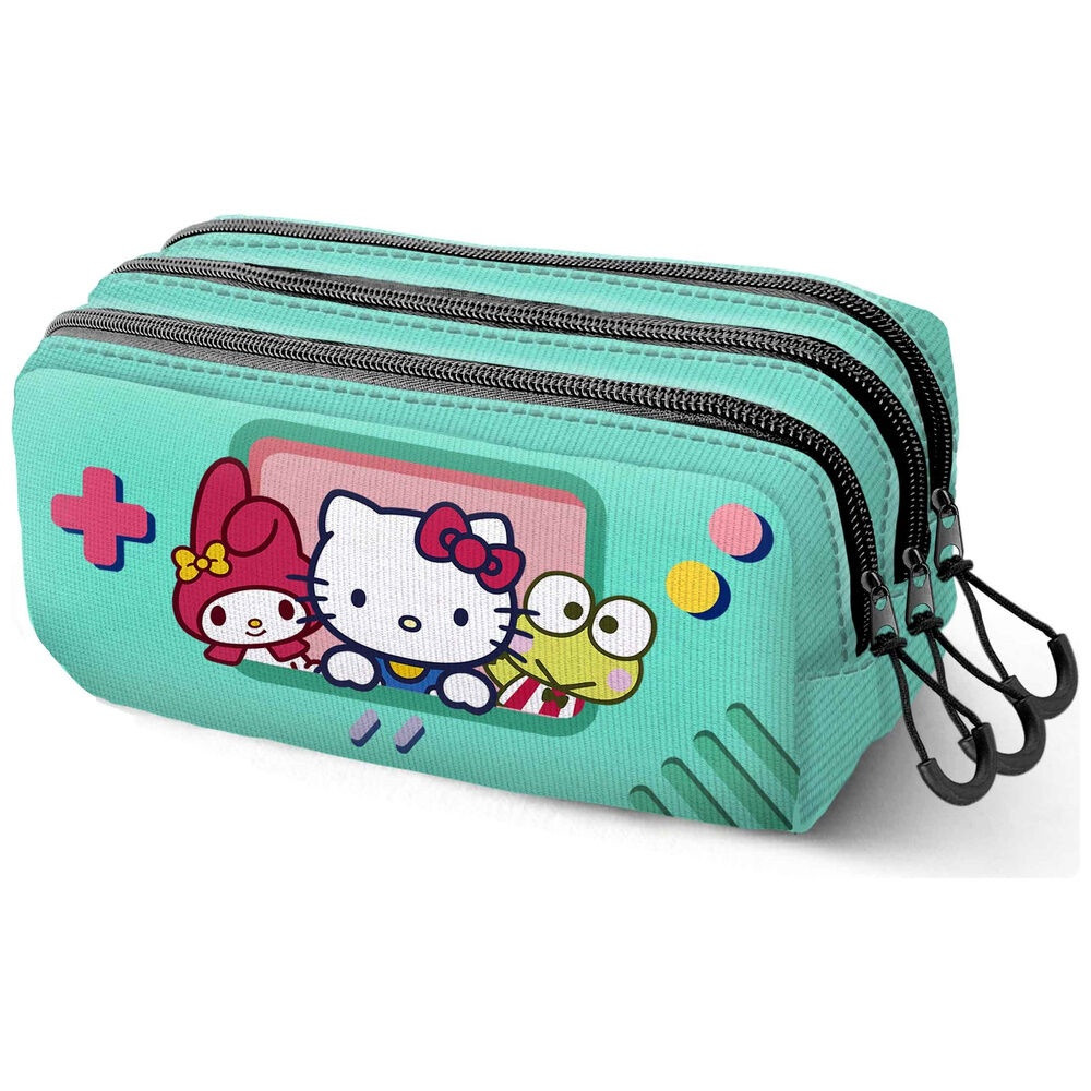 Astuccio triplo di Hello Kitty e amici