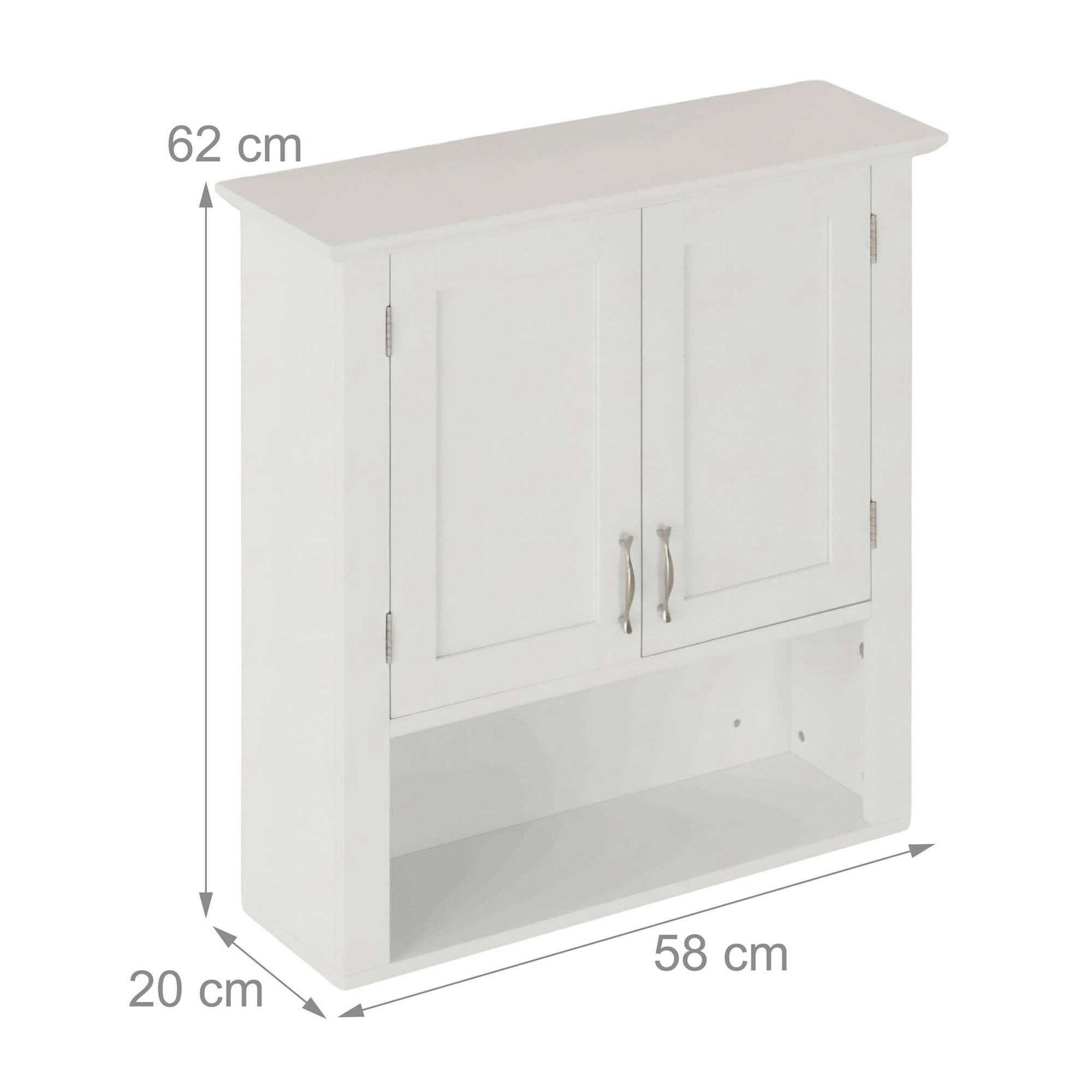 Wandschrank mit 3 Fächern für Badezimmer oder Küche