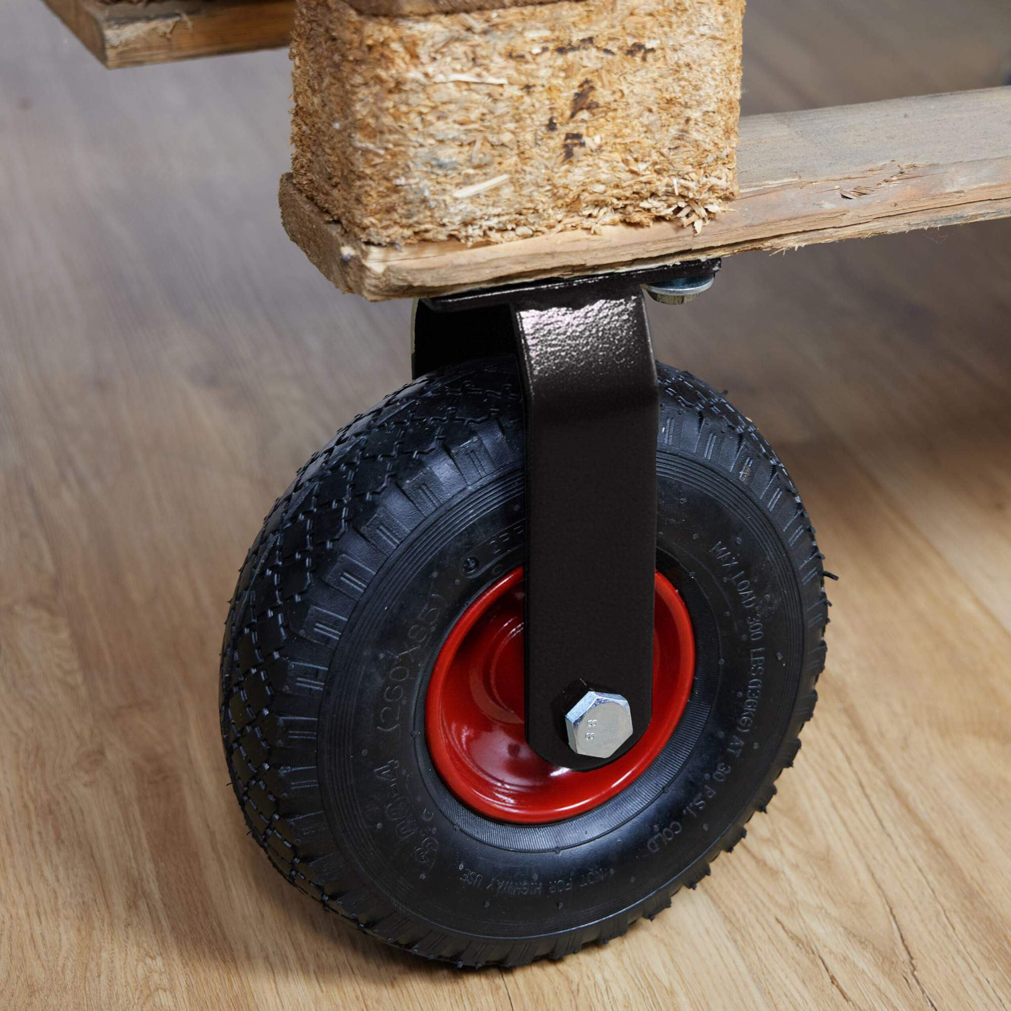 Pneumatic Load Roller with Steel Mounting Plate