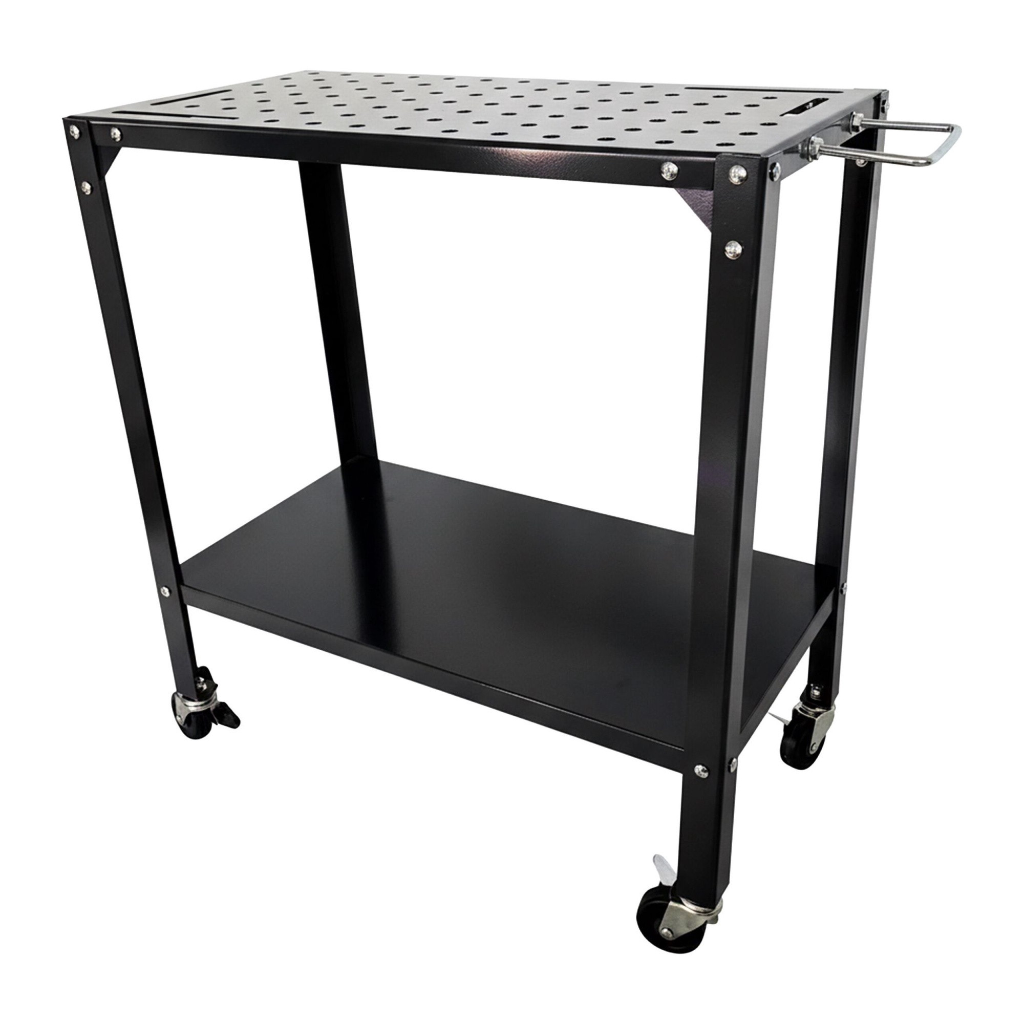 Mobile Welding Table with Perforated Steel Top