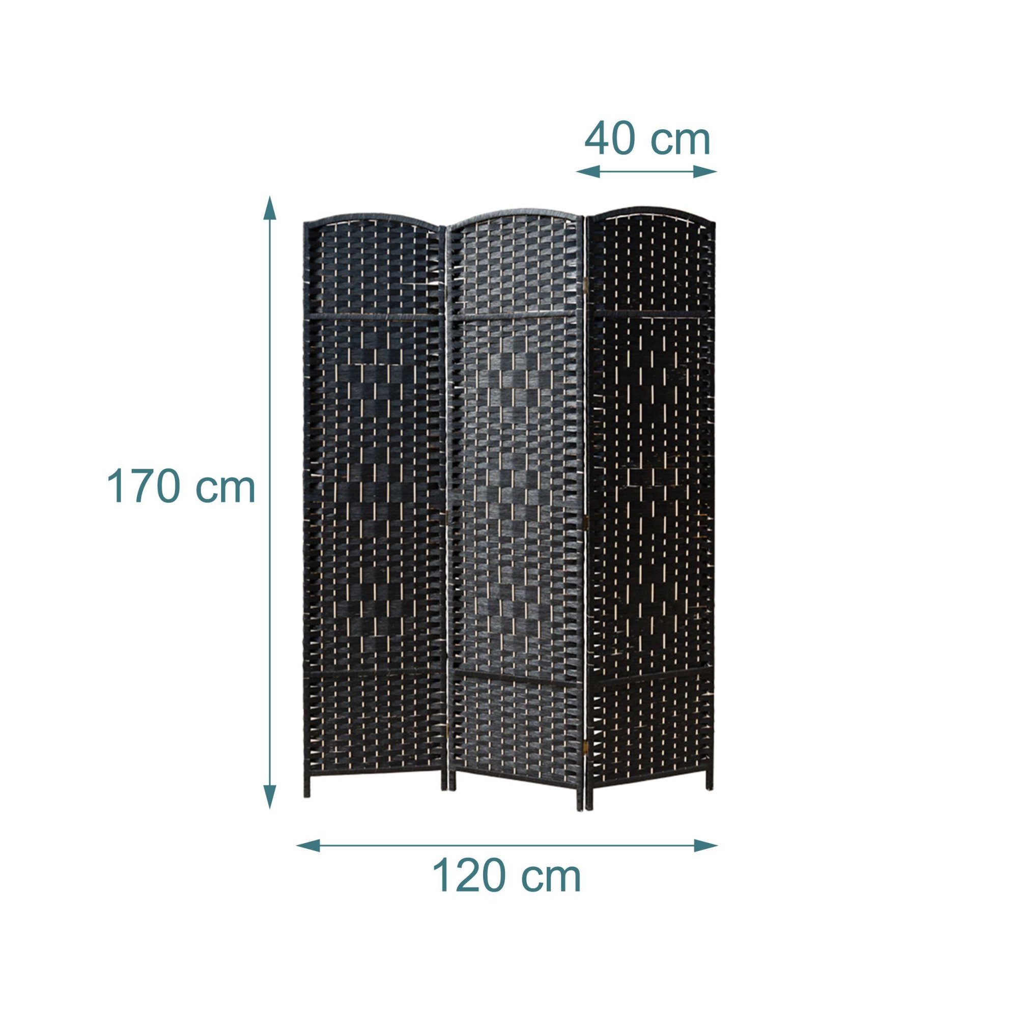 3-Panel Room Divider Folding Screen