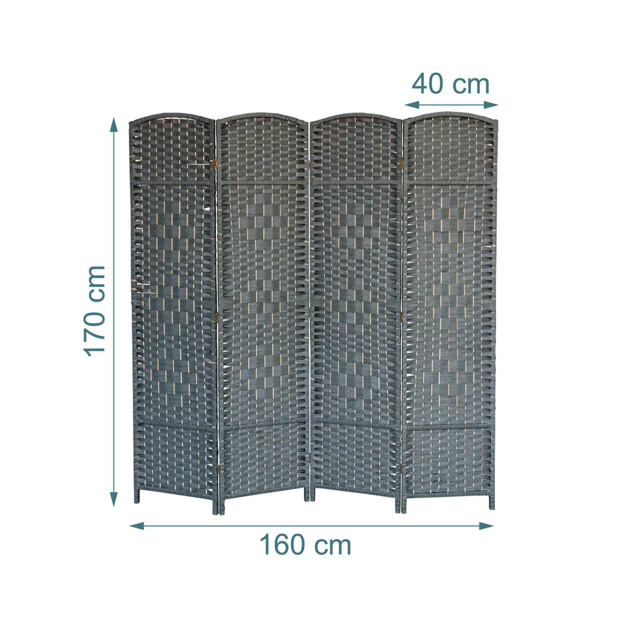 4-Panel Room Divider Folding Screen