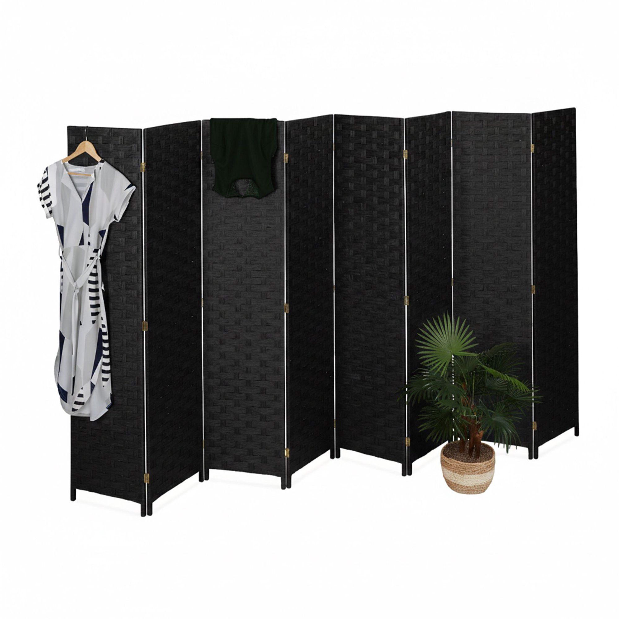 8-Panel Room Divider – Space-Saving Folding Screen