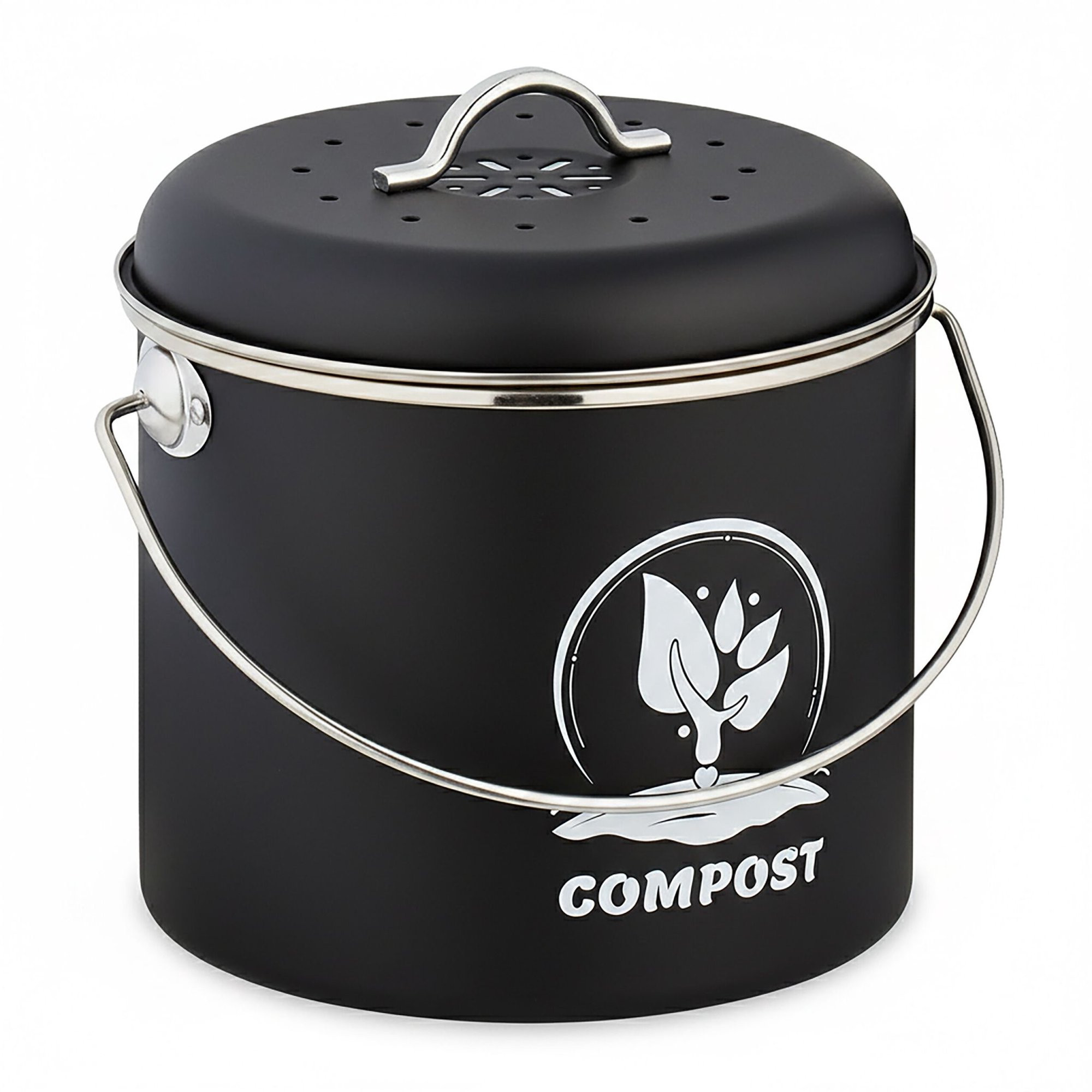 Kitchen Compost Bin 3.5L with Charcoal Filter