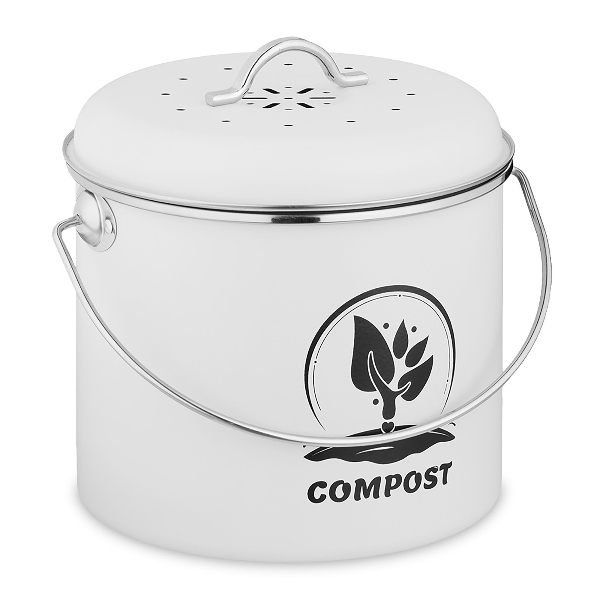 Kitchen Compost Bin 3.5L with Charcoal Filter