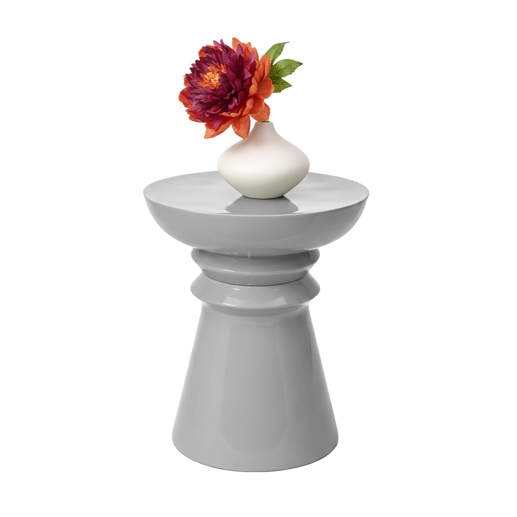 Table d'appoint et tabouret, motif pièces d'échecs, usage polyvalent