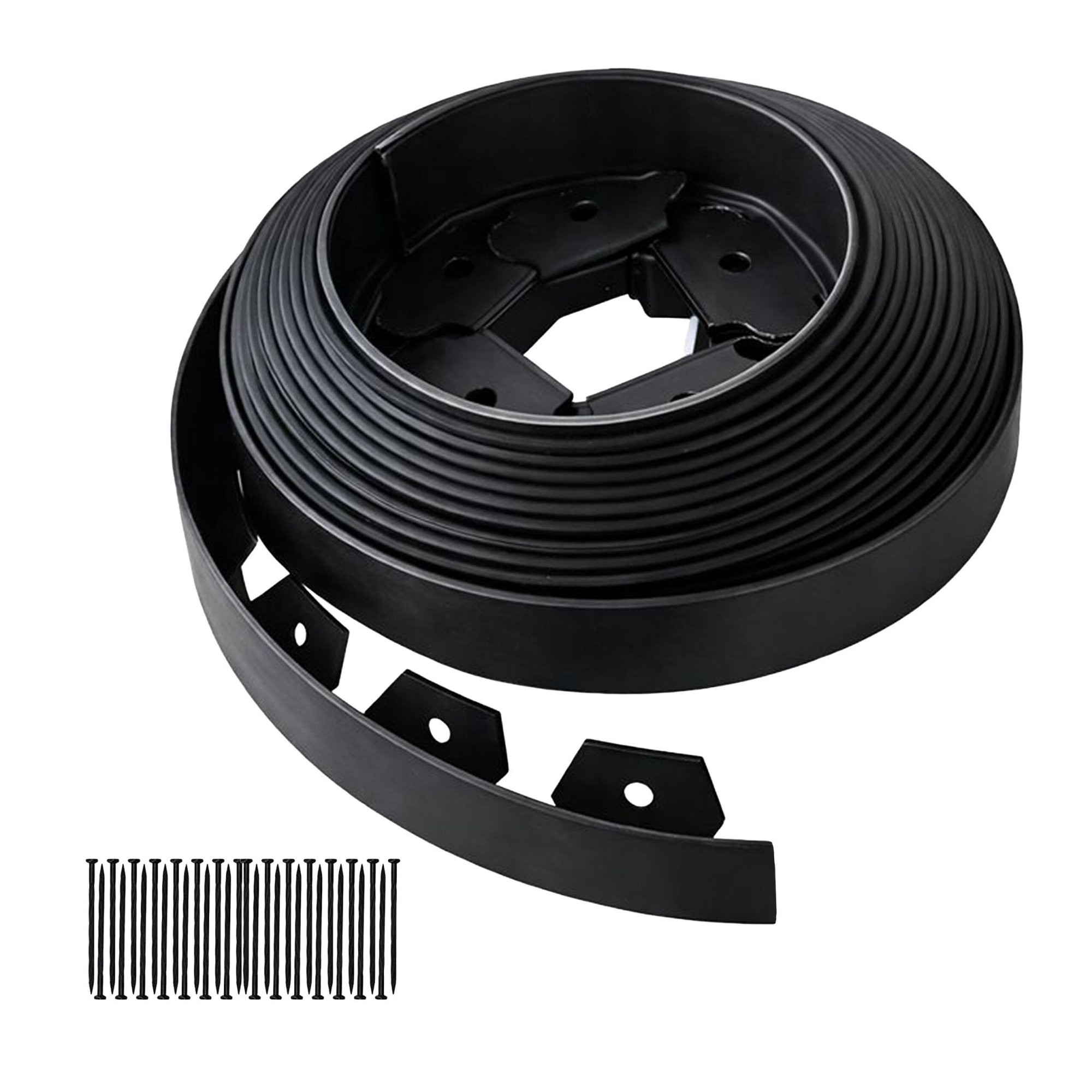 Flexible Plastic Lawn Edging Strip, Easy Installation