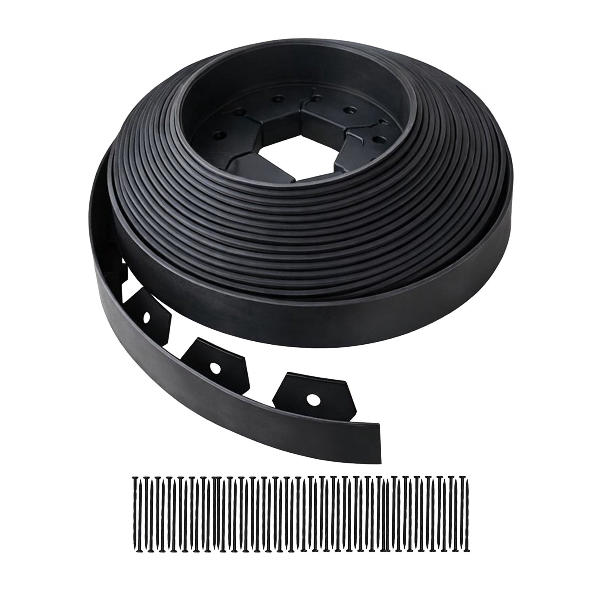 Flexibele plastic gazonrandstrip voor bloembedden