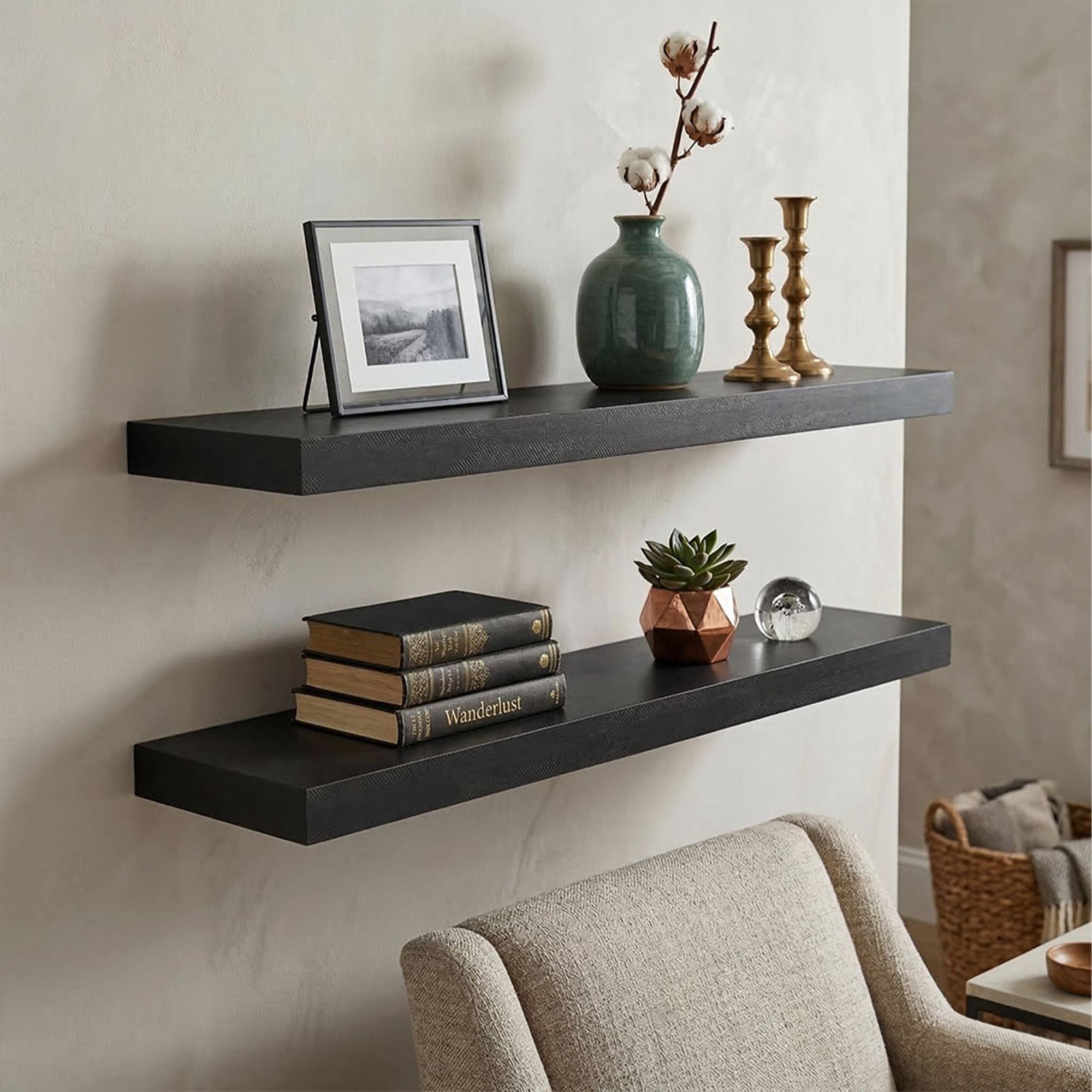 Wandregal mit Metallhalterung – Wohnzimmer oder Küche