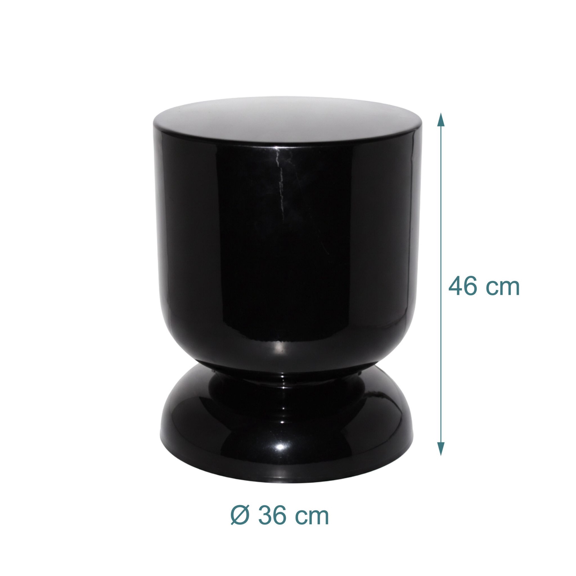 Hourglass Side Table & Stool – Metal, Multifunctional Design