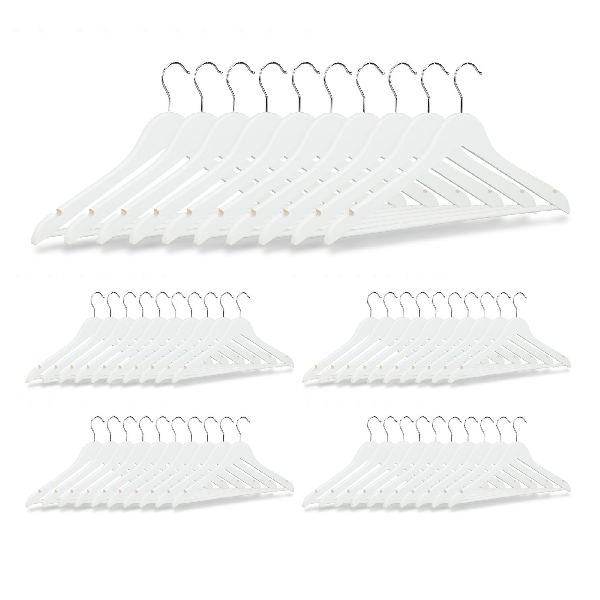 Perchas de madera - 50 uds
