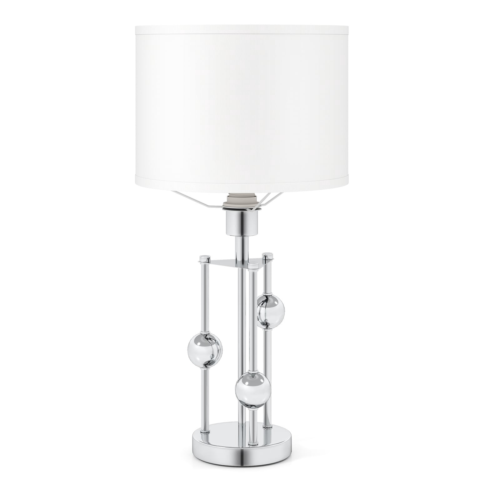 Bedside Table Lamp with Linen Shade and E27 Socket