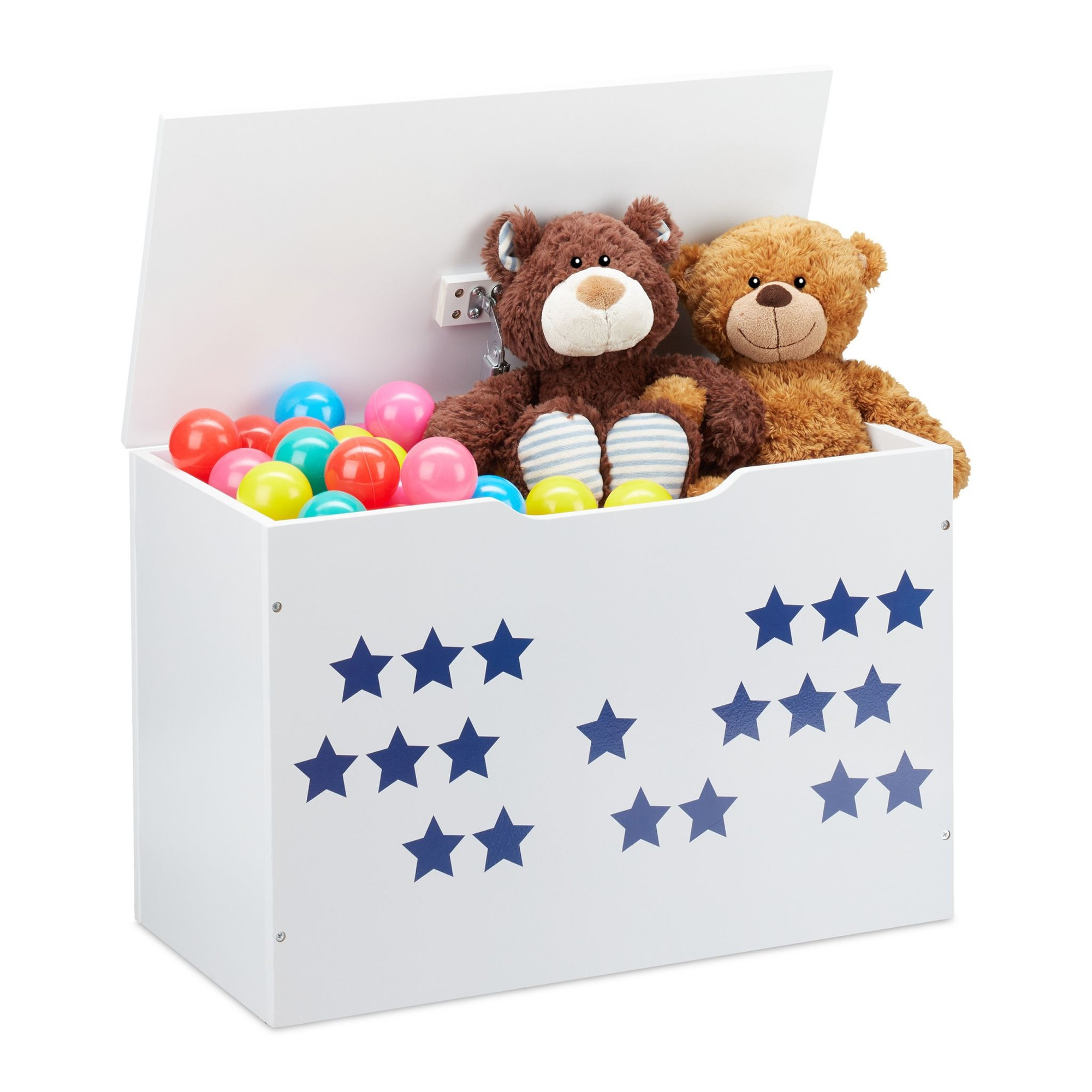 Coffre à jouets blanc