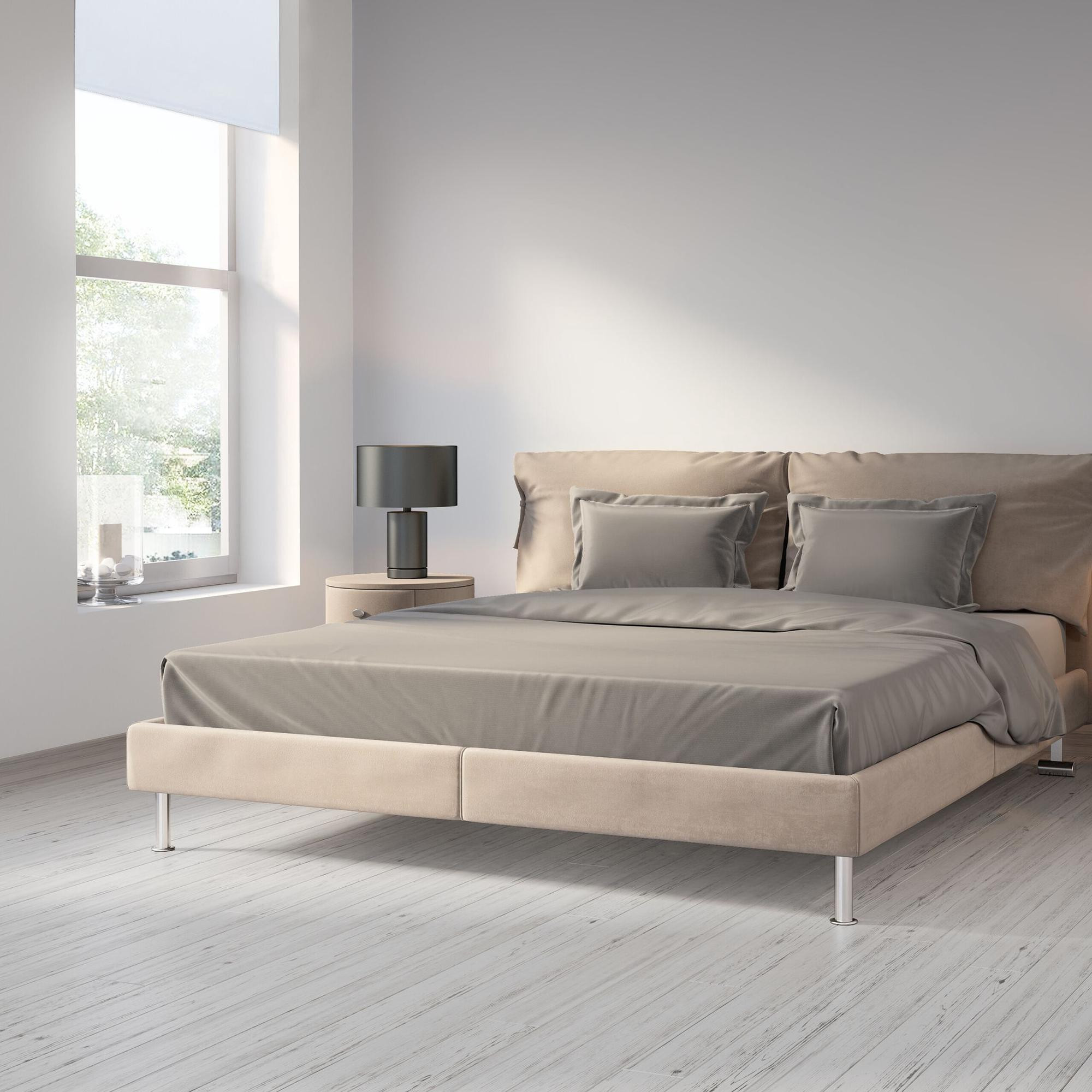Weißes Thermorollo 160 cm lang