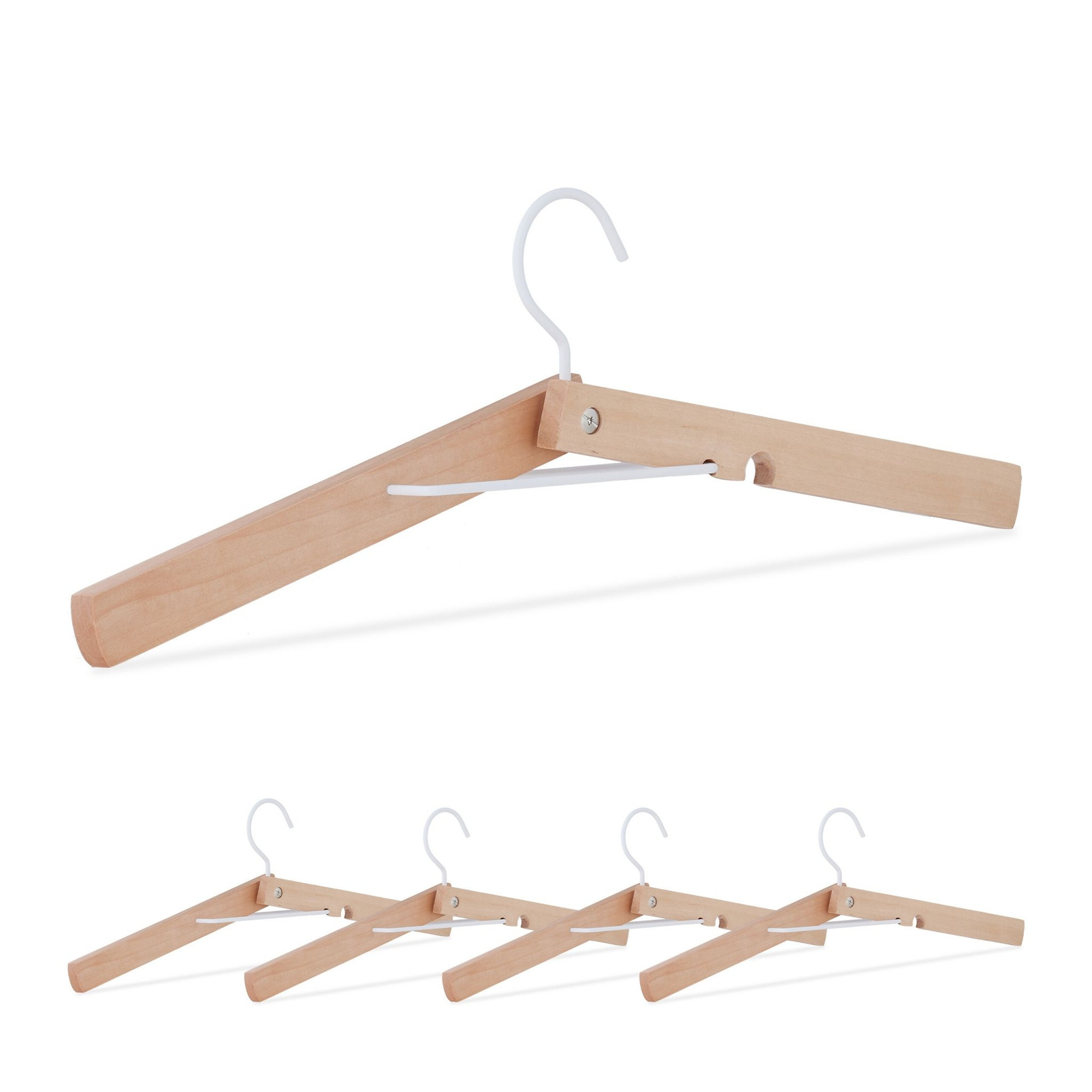 Conjunto de 5 cabides dobráveis